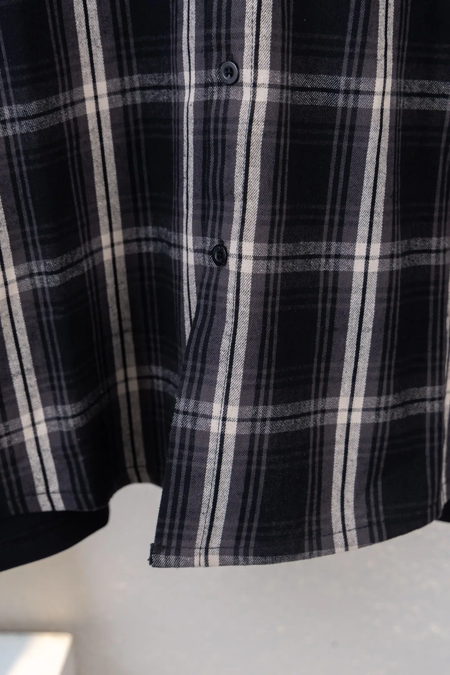Oversized Checked Cotton Flannel Shirt D17512646 — view 6