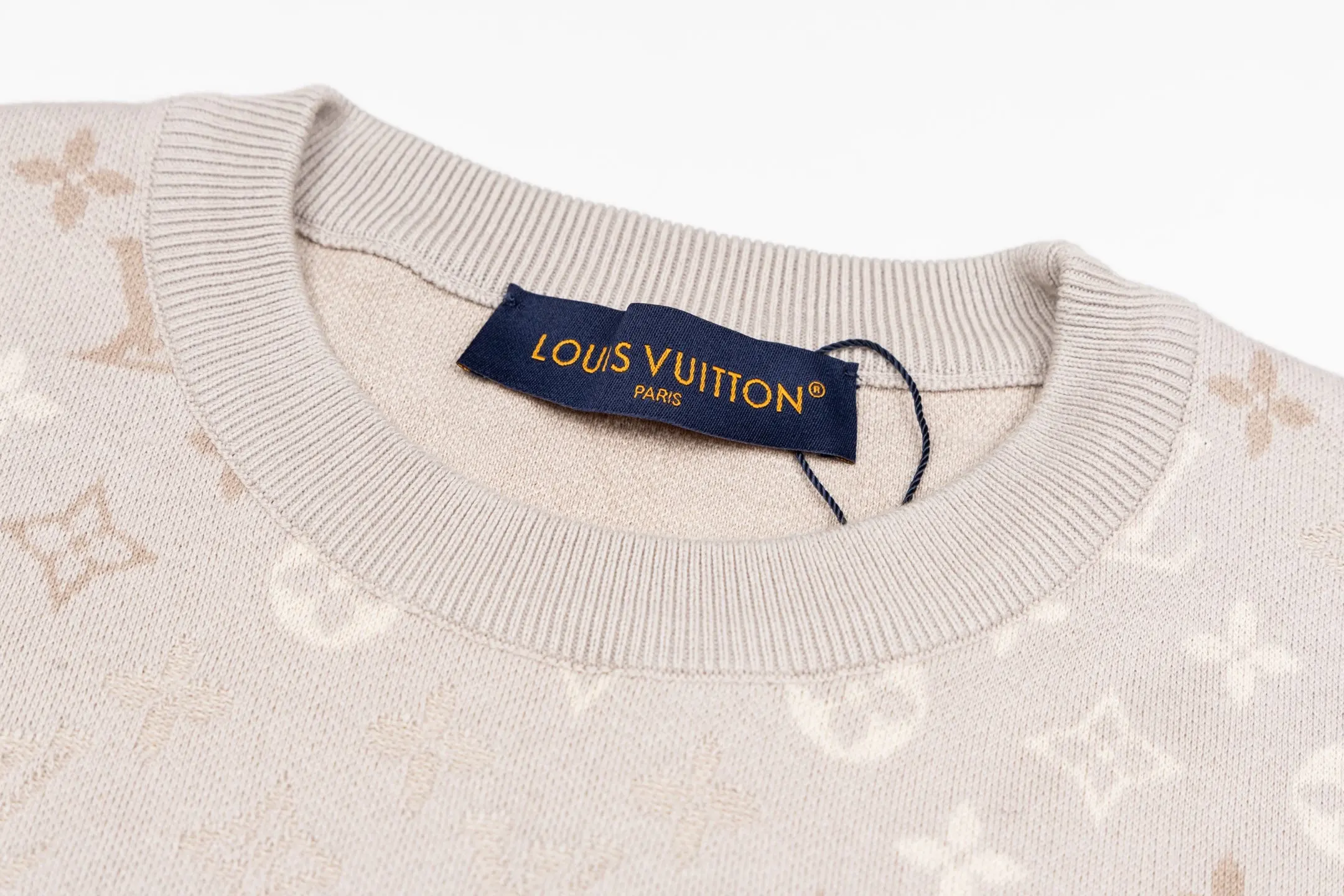 Monogram Jacquard Wool-Blend Knit T-Shirt D17516280 — view 3