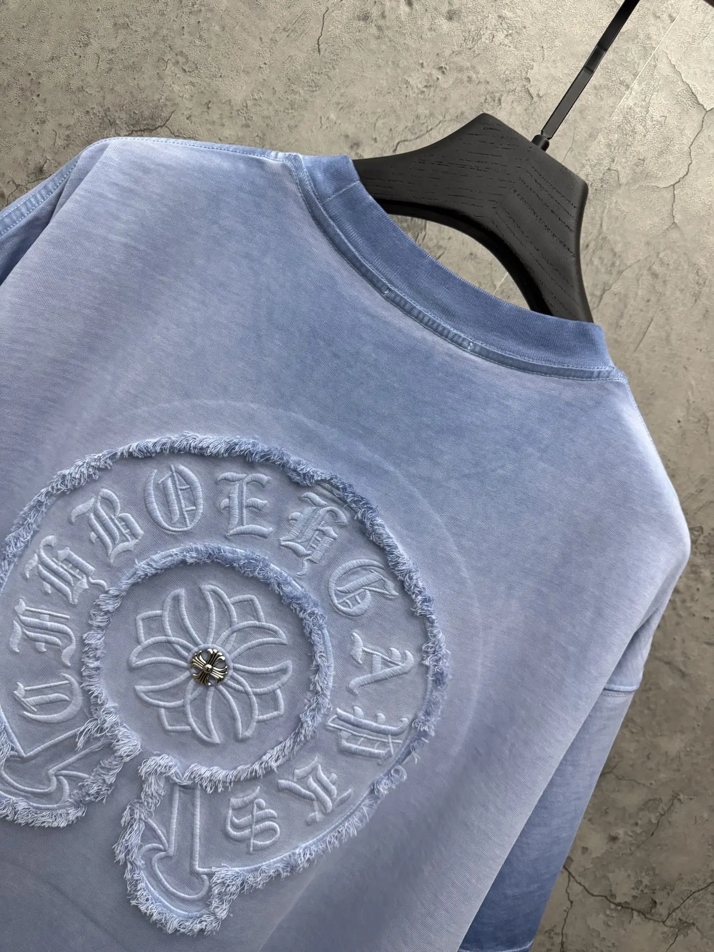 Chrome Hearts Acid-Wash Embroidered T-Shirt D17514368 — view 4