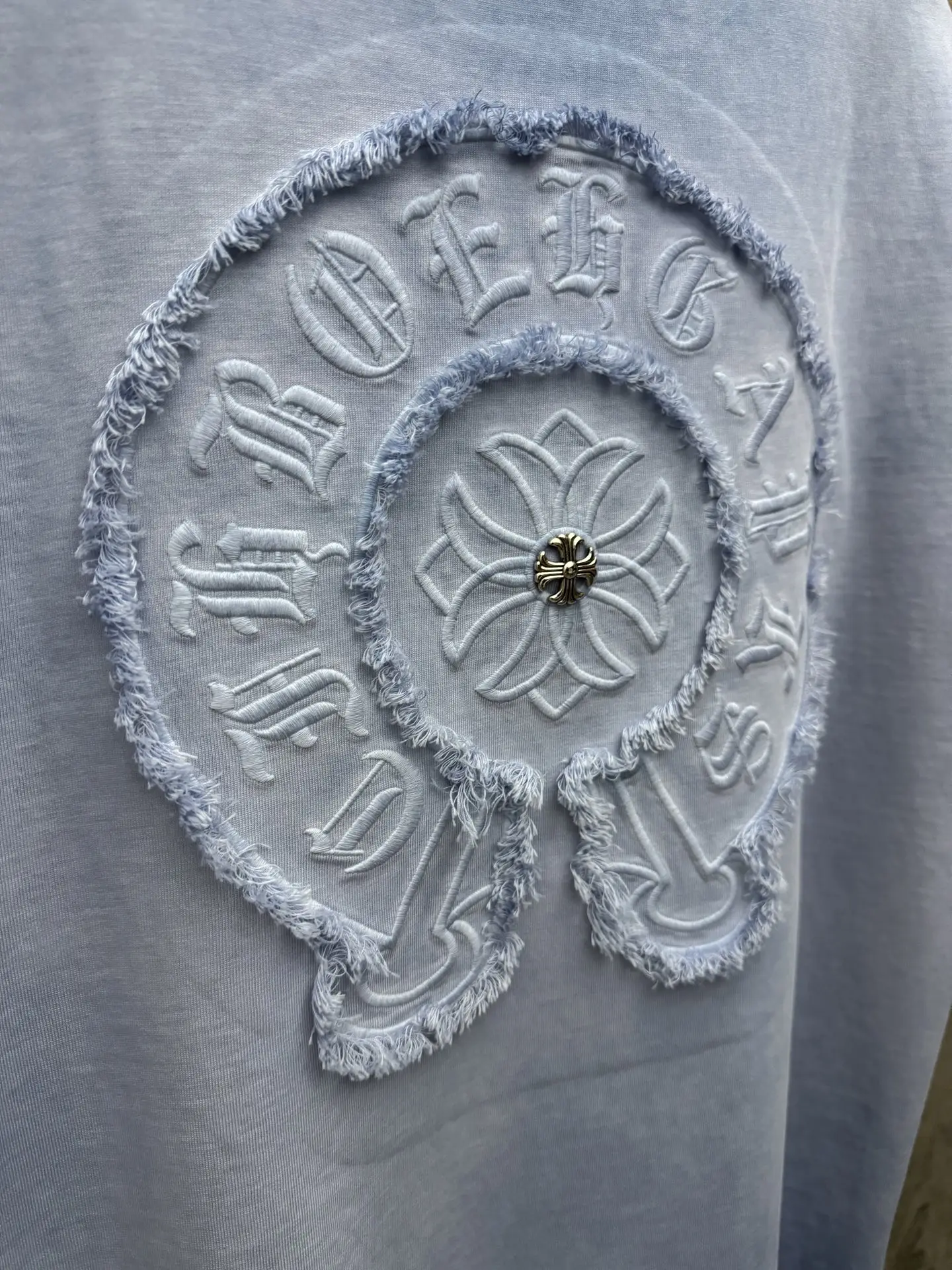 Chrome Hearts Acid-Wash Embroidered T-Shirt D17514368 — view 8