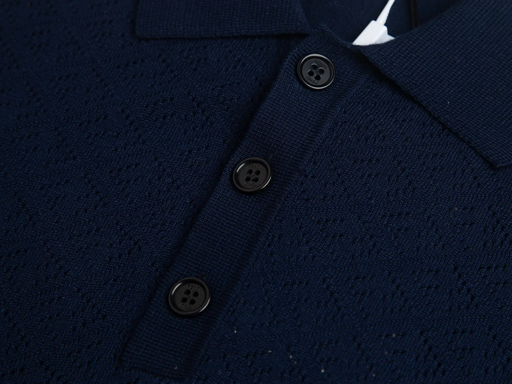 Logo-Jacquard Wool-Blend Polo Shirt D17516201 — view 3