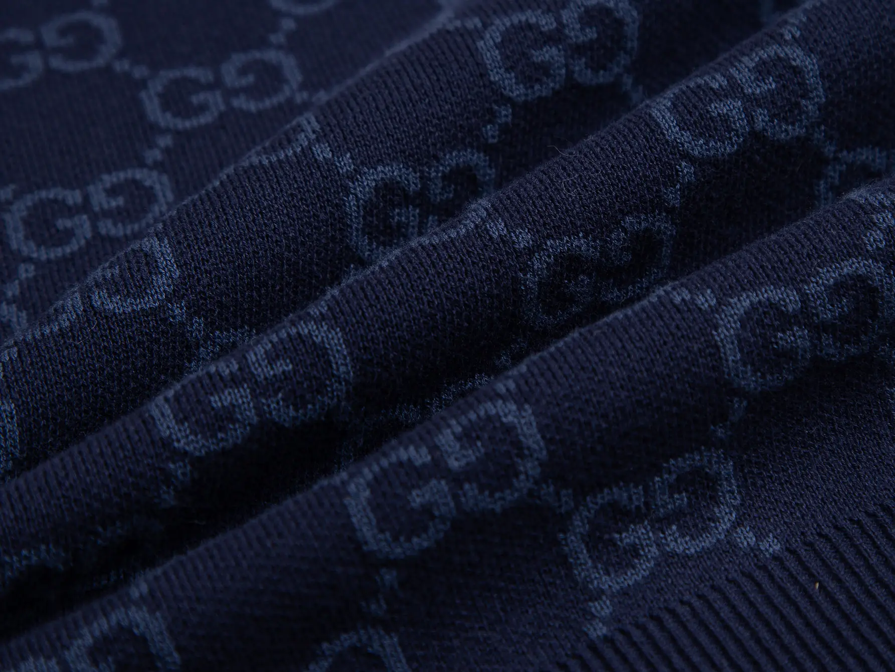 GG Monogram Jacquard Wool-Blend Polo Shirt D17516171 — view 10