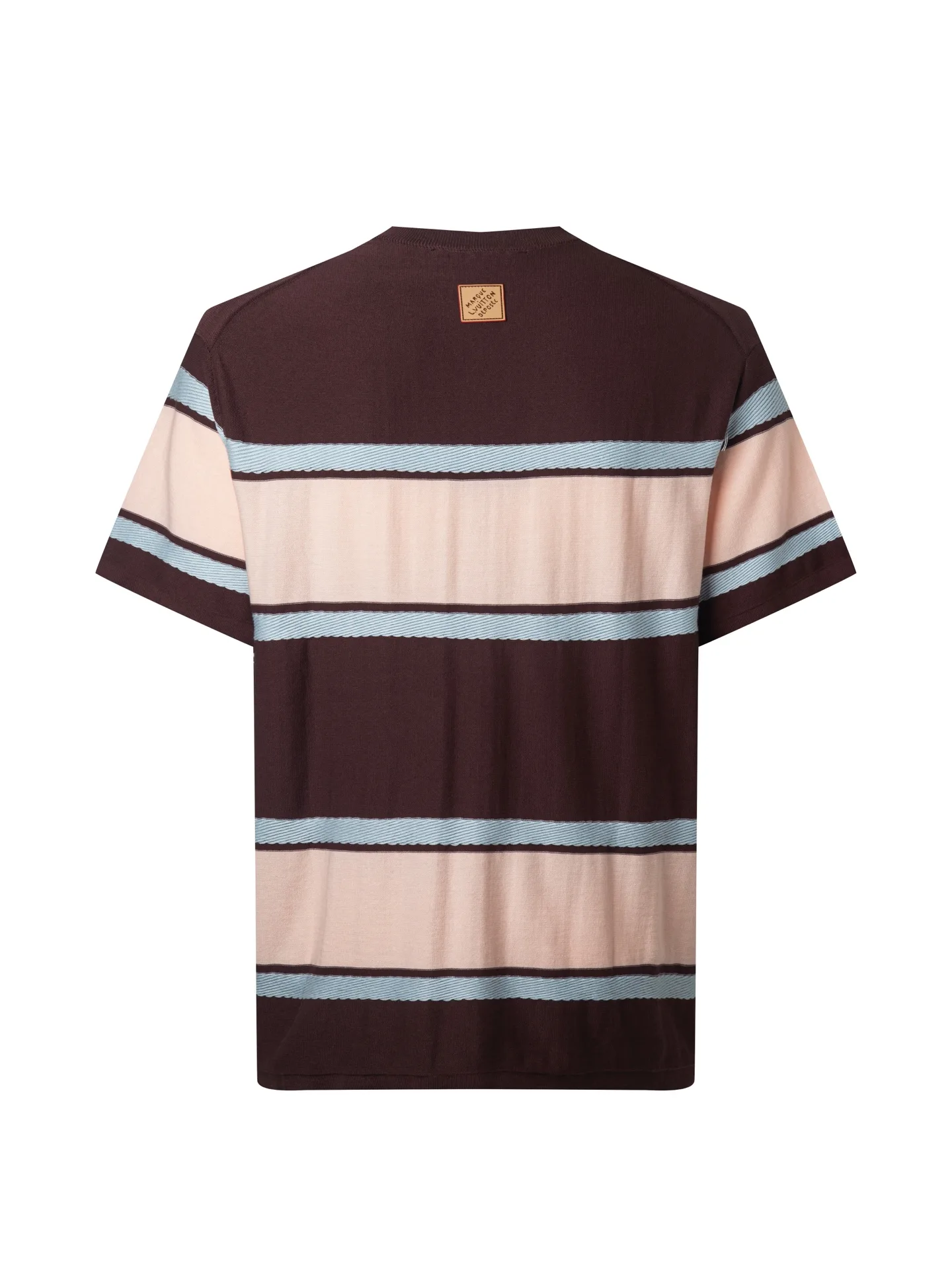 Striped Wool-Blend Knit T-Shirt D17516200 — view 2