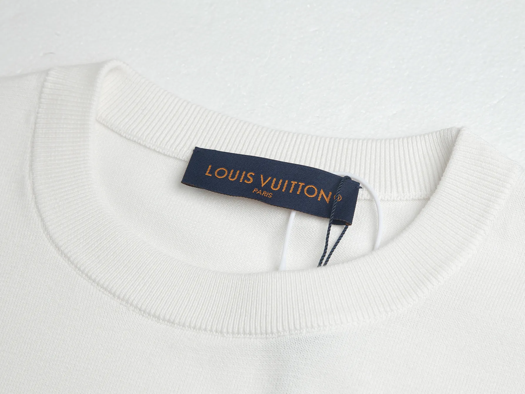 Logo-Embroidered Wool-Blend Knit T-Shirt D17511463 — view 4