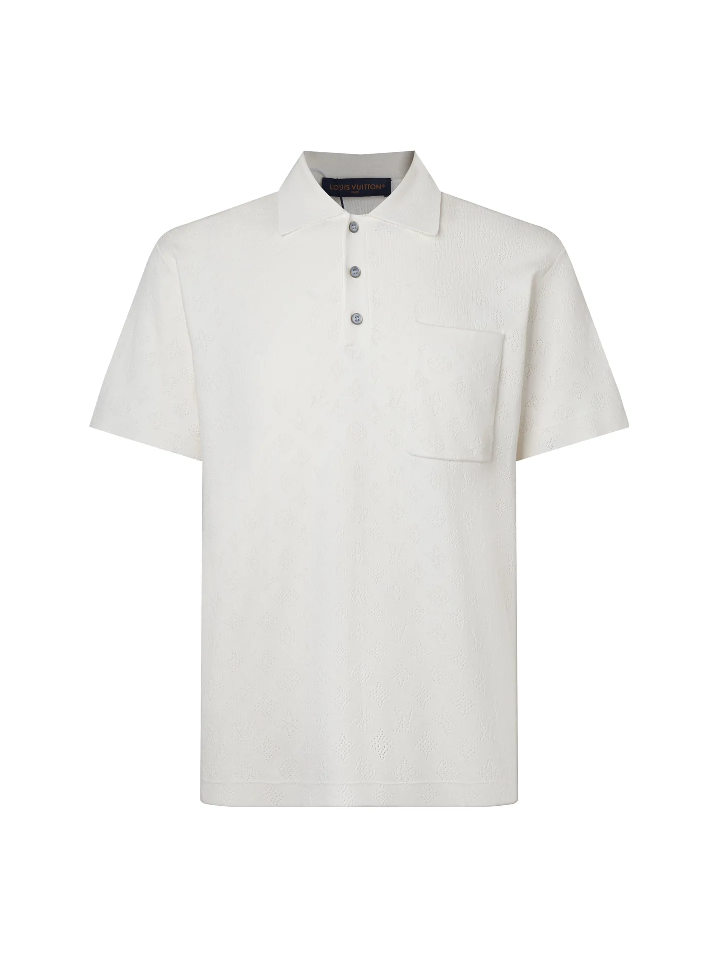 Monogram Openwork Jacquard Wool-Blend Polo Shirt D17516167