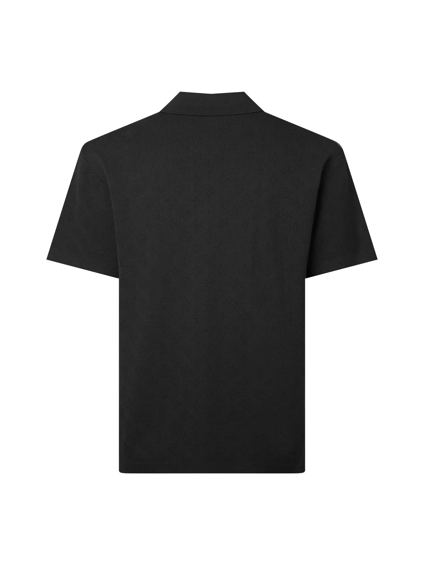Monogram Open-Knit Wool-Blend Polo Shirt D17516170 — view 2