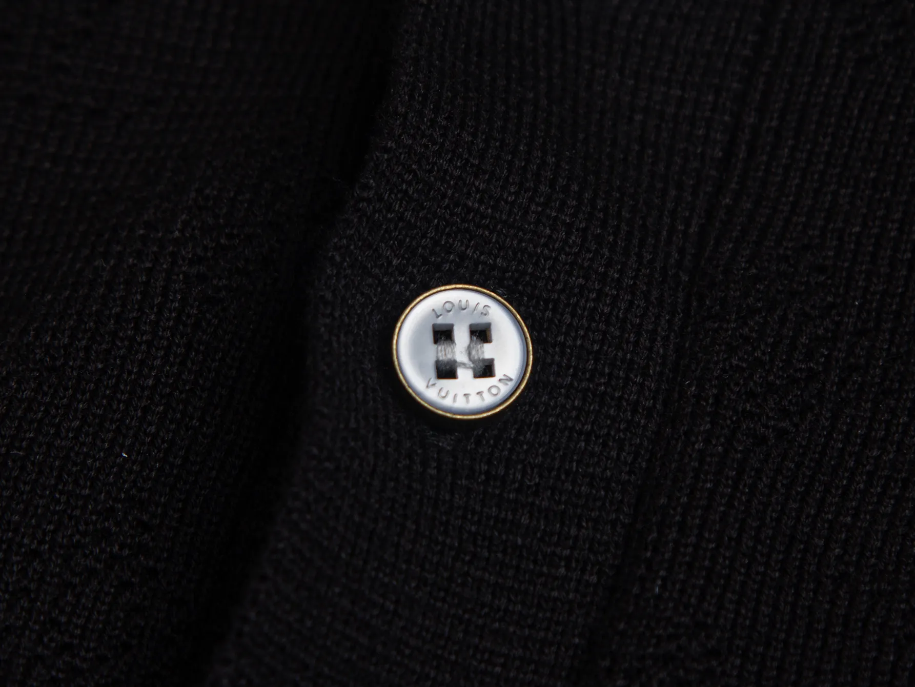 Monogram Open-Knit Wool-Blend Polo Shirt D17516170 — view 6