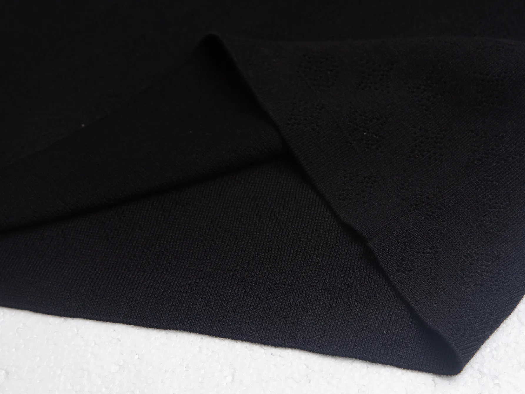 Monogram Open-Knit Wool-Blend Polo Shirt D17516170 — view 10