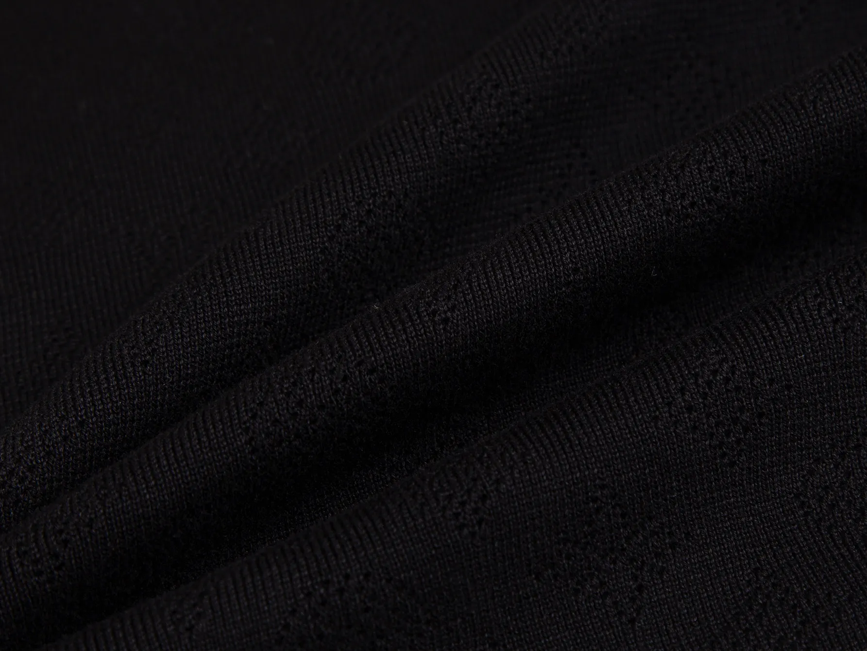 Monogram Open-Knit Wool-Blend Polo Shirt D17516170 — view 11