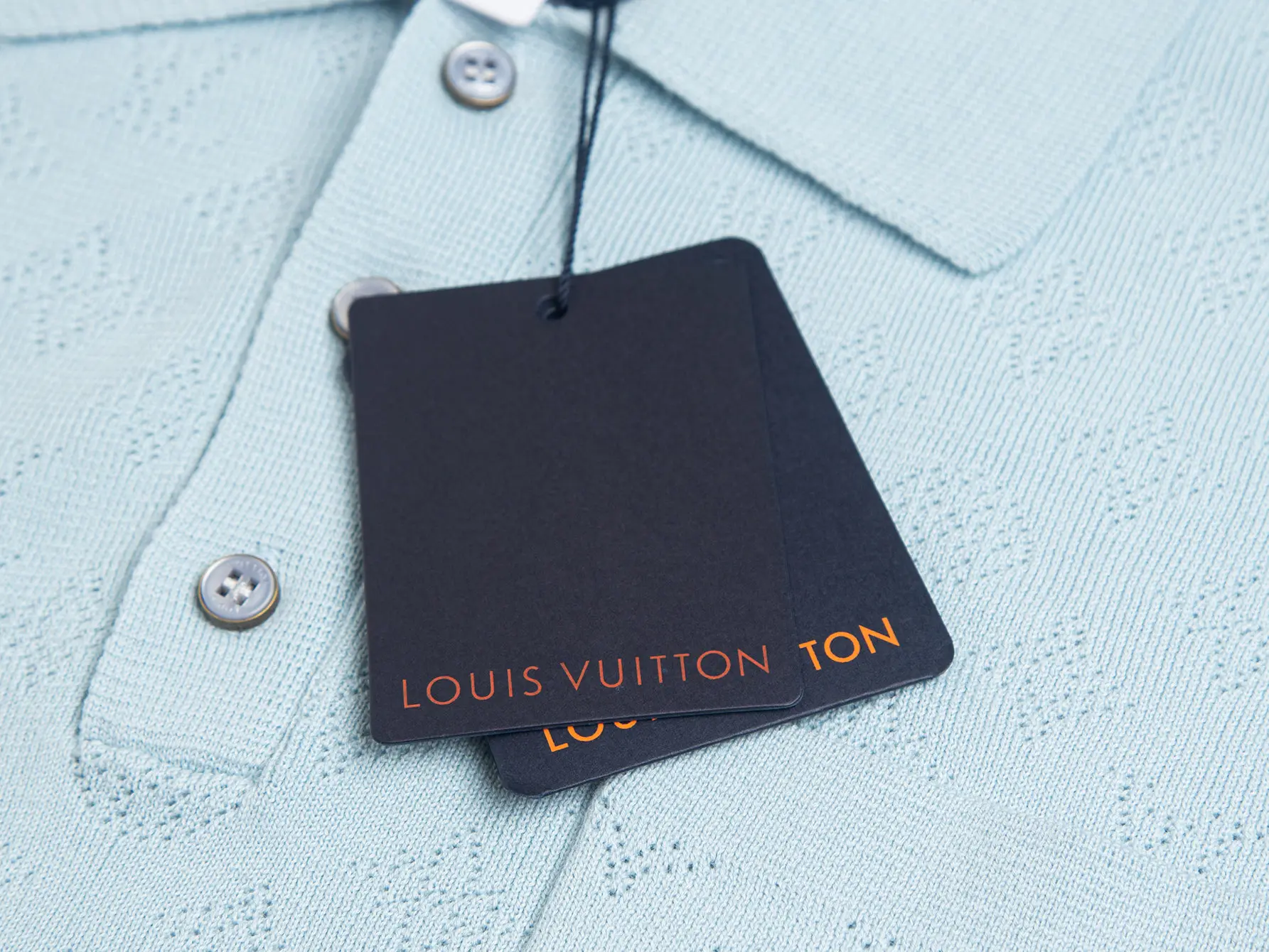 Monogram Perforated Wool-Blend Polo Shirt D17516169 — view 7