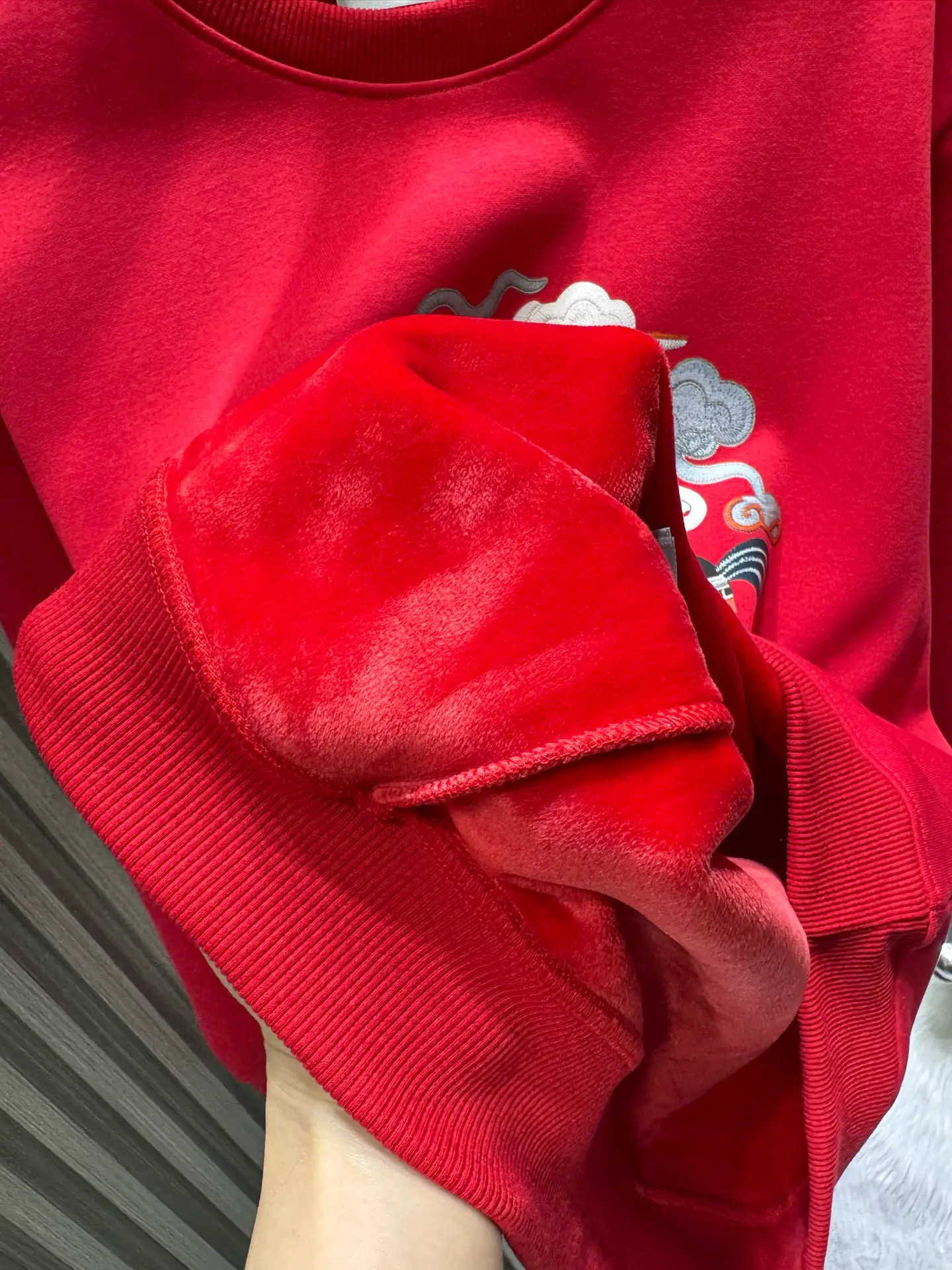 Embroidered Lunar New Year Sweatshirt D17514537 — view 10