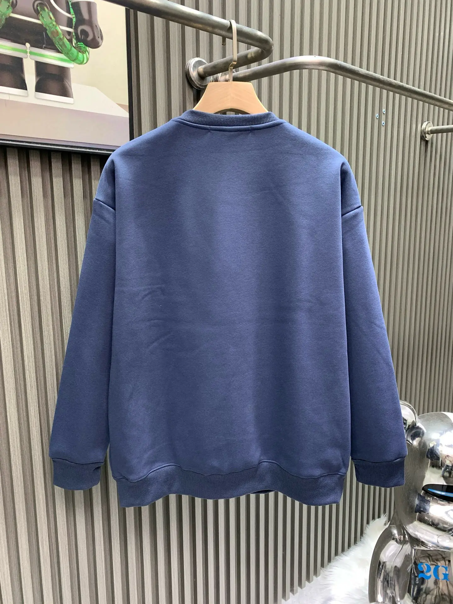 Graphic Print Fleece-Lined Sweatshirt D17514540 — view 2