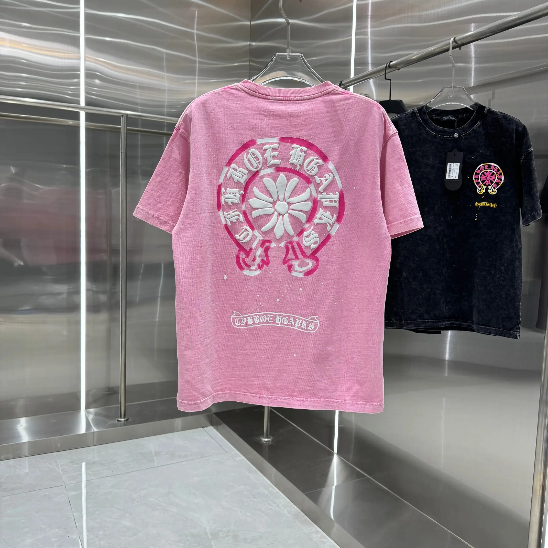 Chrome Hearts Acid-Wash Puff Print T-Shirt D18014227 — view 2