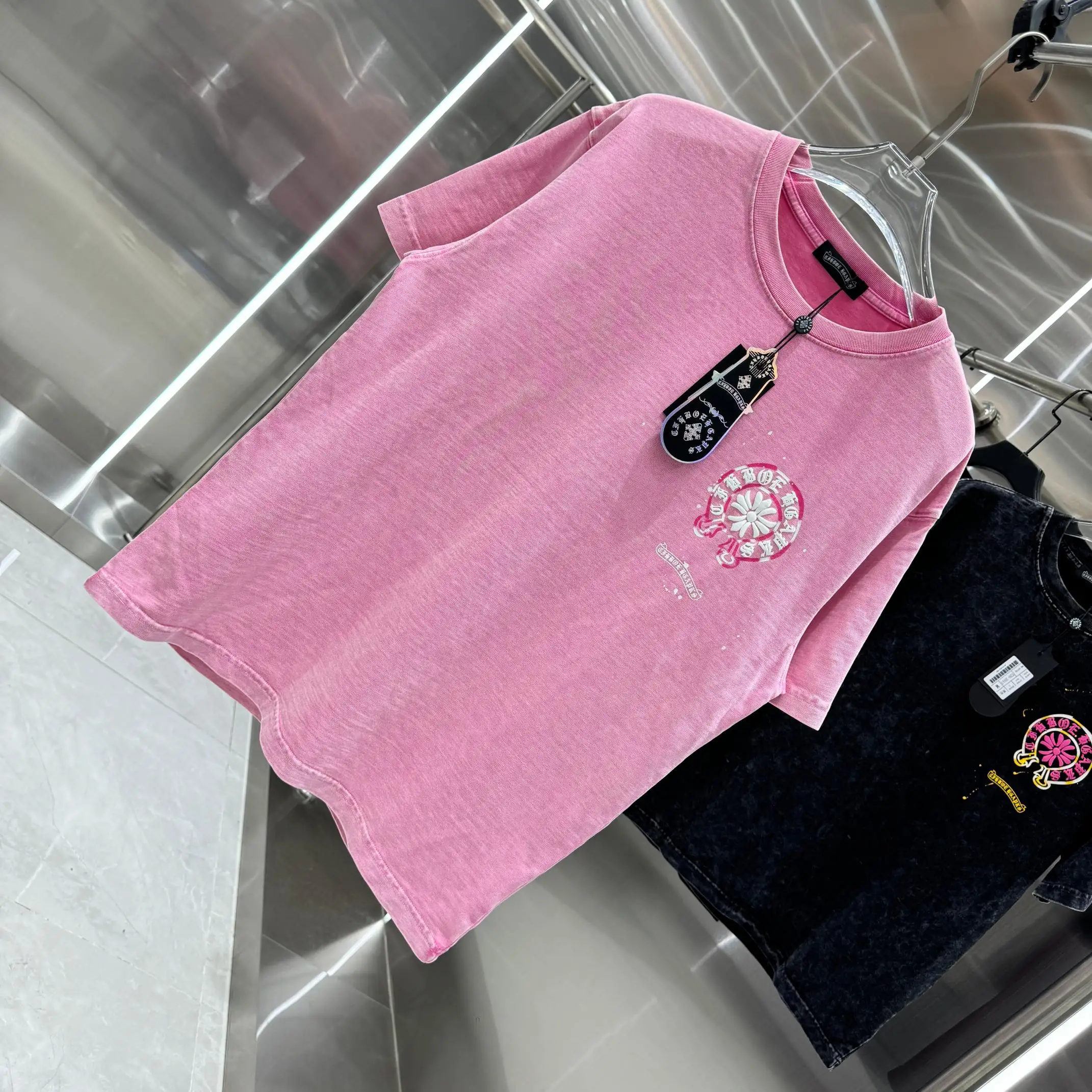 Chrome Hearts Acid-Wash Puff Print T-Shirt D18014227 — view 3