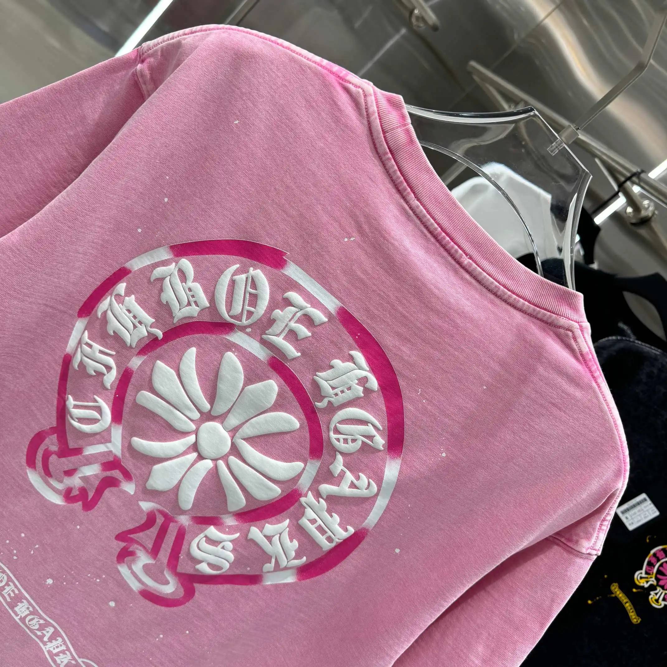 Chrome Hearts Acid-Wash Puff Print T-Shirt D18014227 — view 5