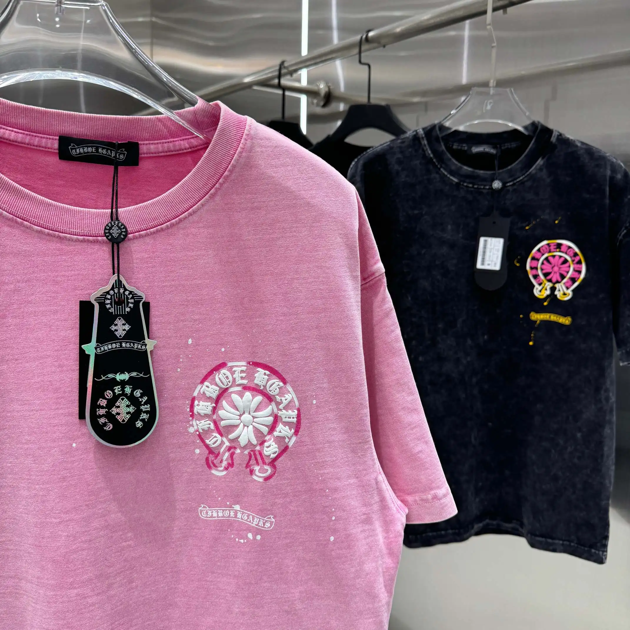 Chrome Hearts Acid-Wash Puff Print T-Shirt D18014227 — view 7