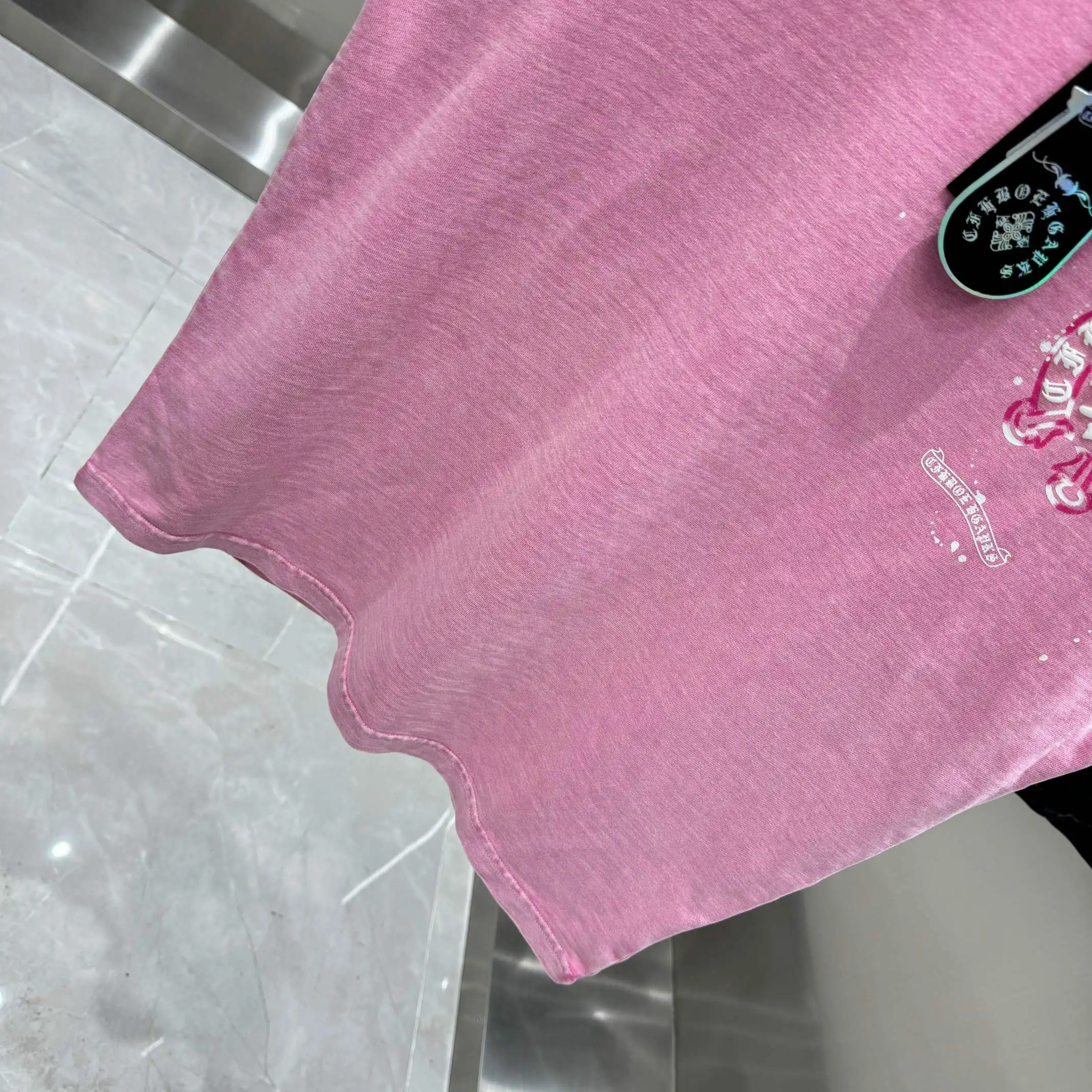 Chrome Hearts Acid-Wash Puff Print T-Shirt D18014227 — view 9