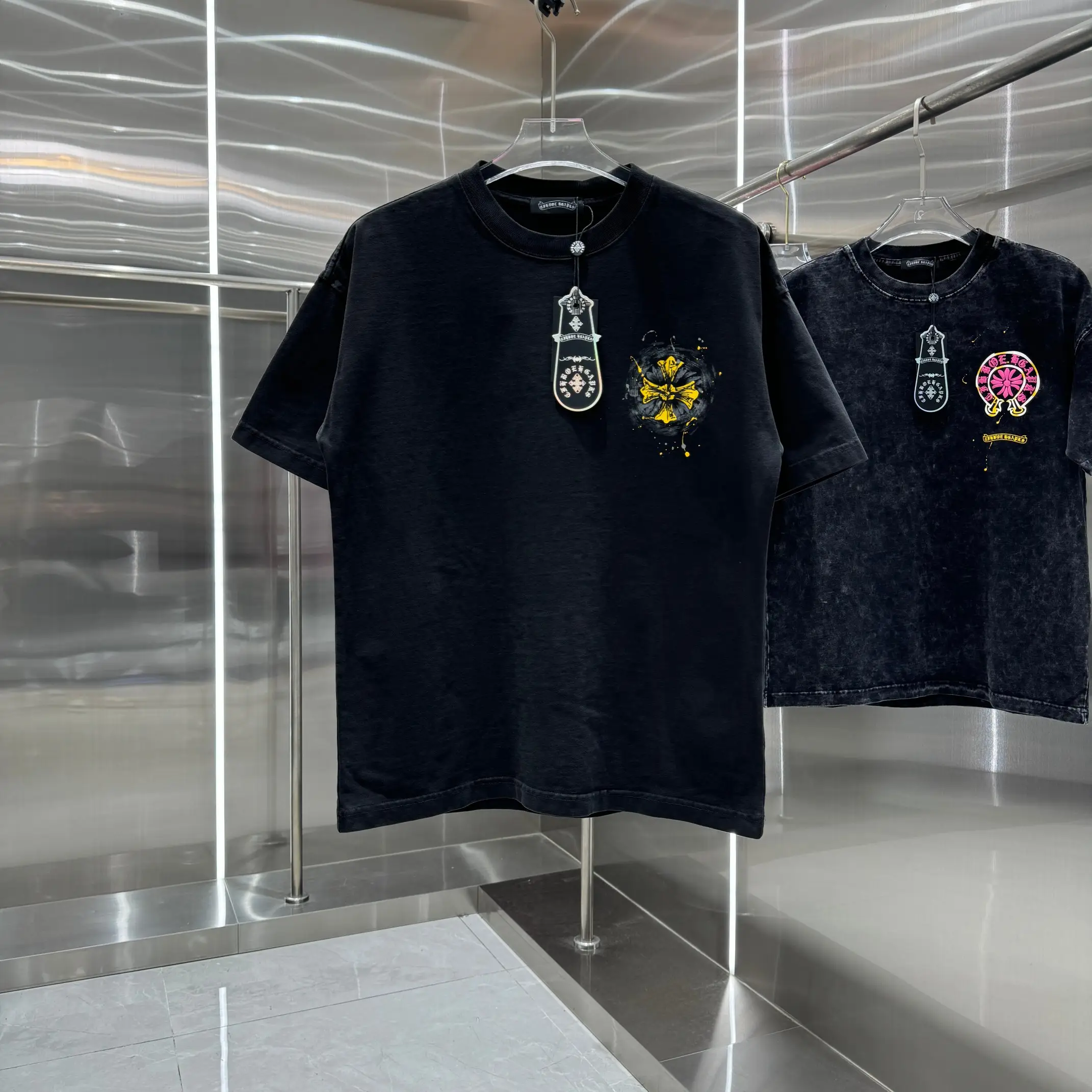 Logo Print Washed Cotton T-Shirt D18014322