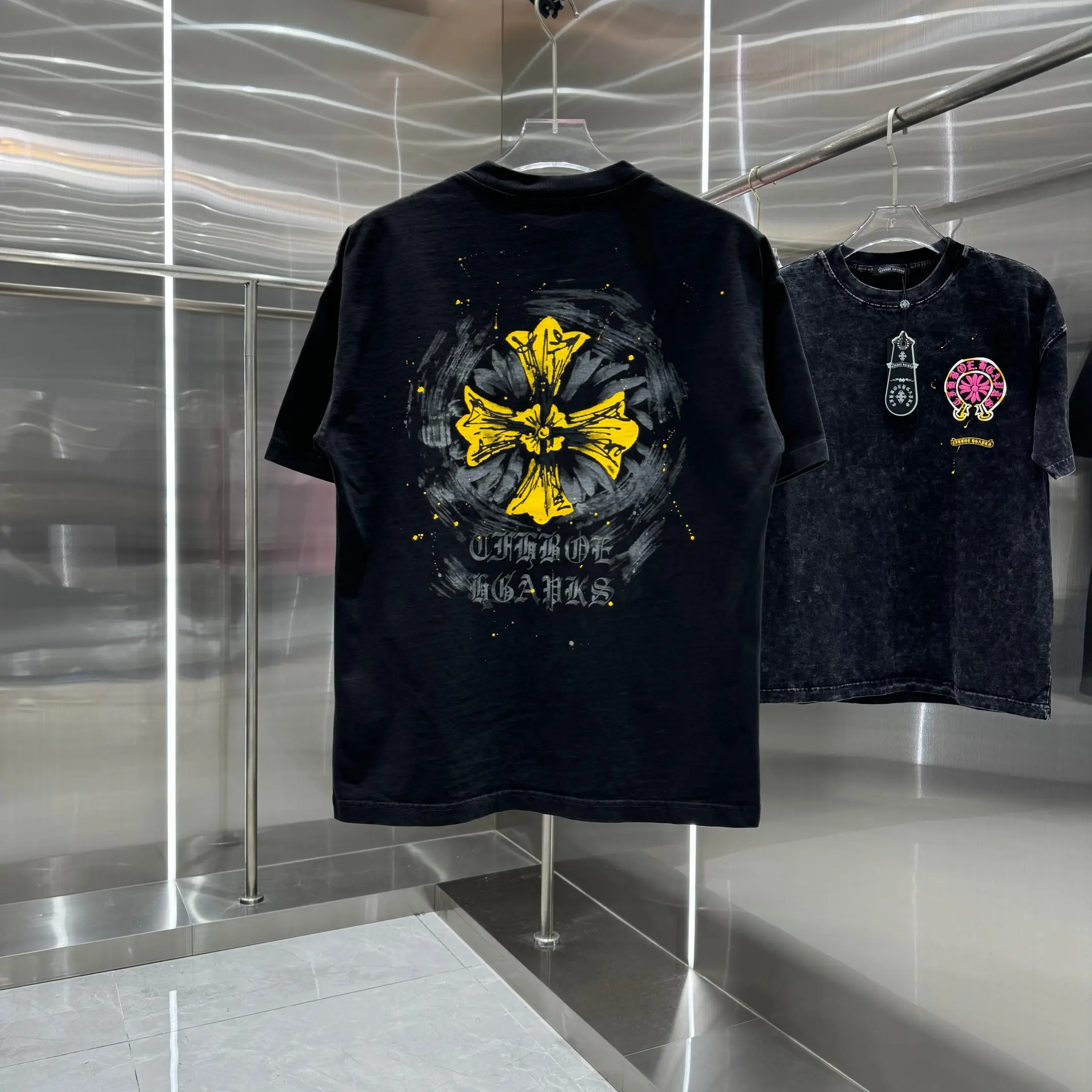 Logo Print Washed Cotton T-Shirt D18014322 — view 2