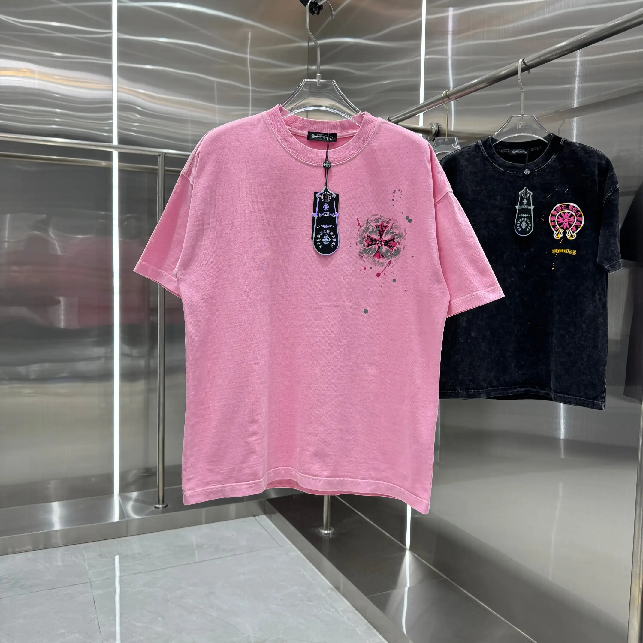 Logo Print Washed Cotton T-Shirt D18014321