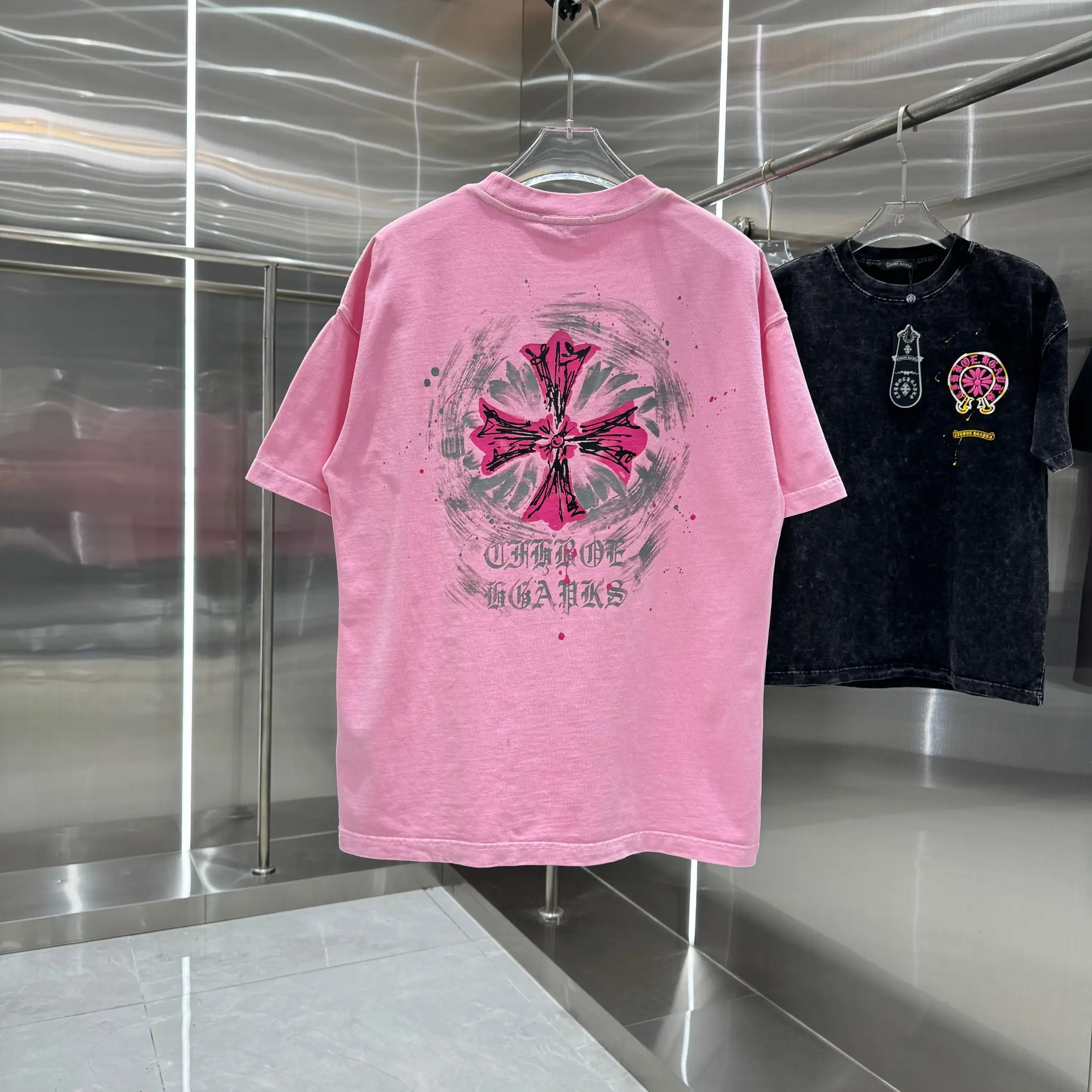 Logo Print Washed Cotton T-Shirt D18014321 — view 2