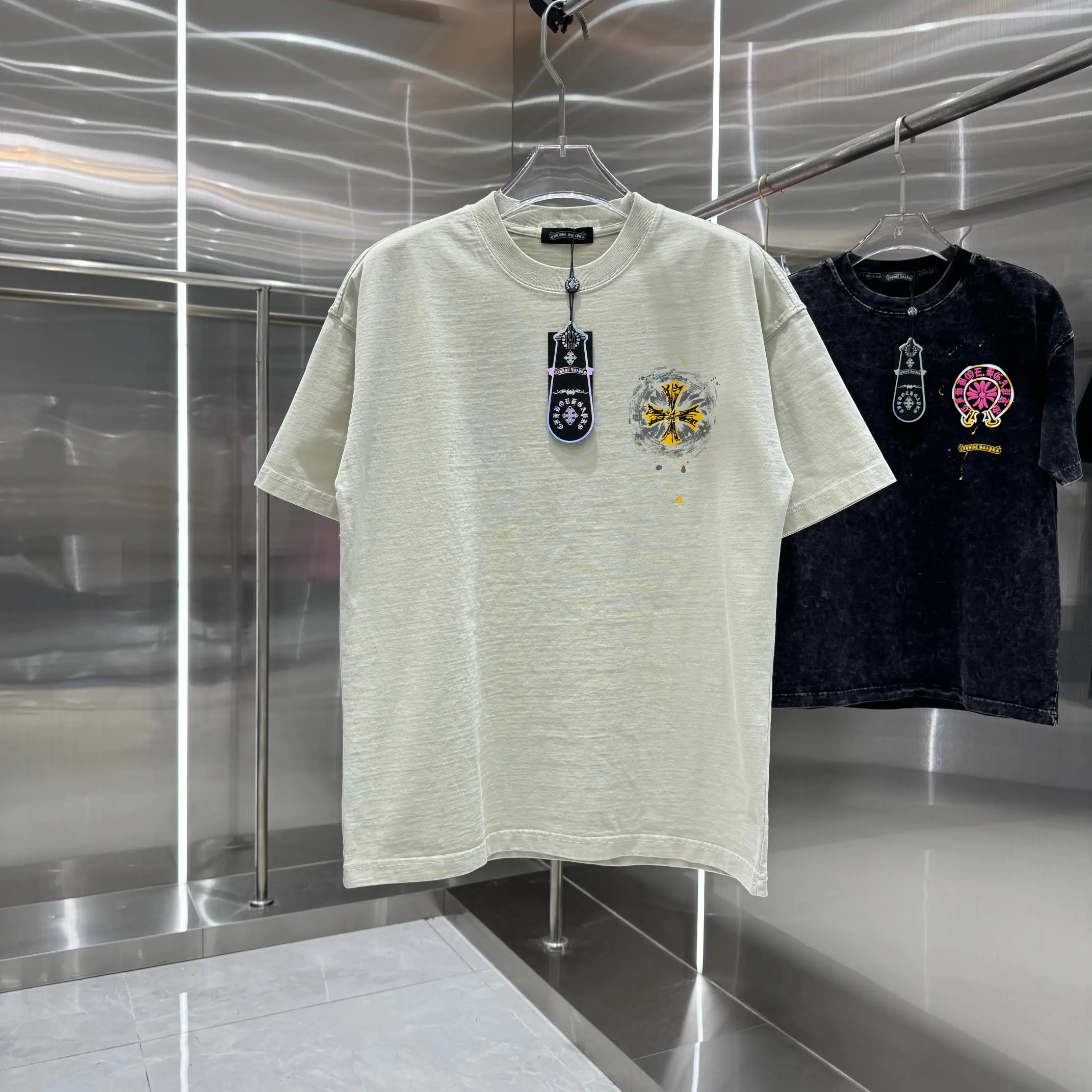 Logo Print Washed Cotton T-Shirt D18014319