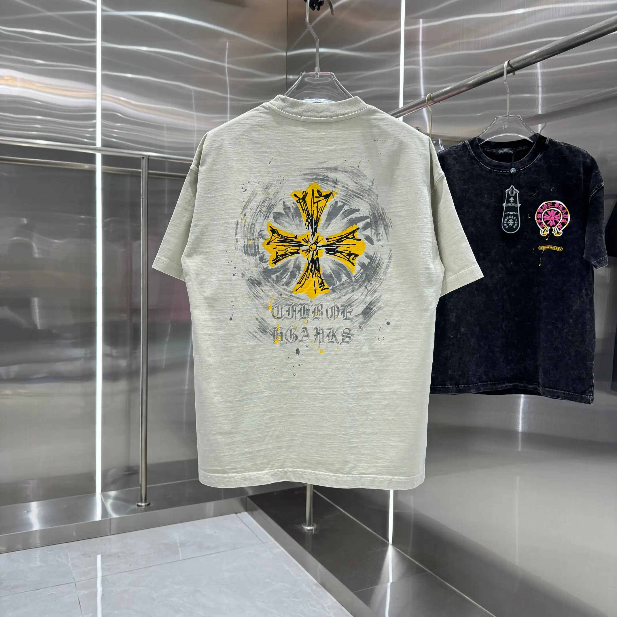 Logo Print Washed Cotton T-Shirt D18014319 — view 2