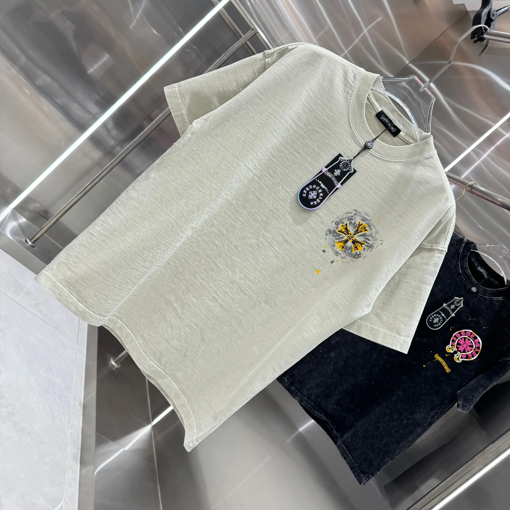 Logo Print Washed Cotton T-Shirt D18014319 — view 3