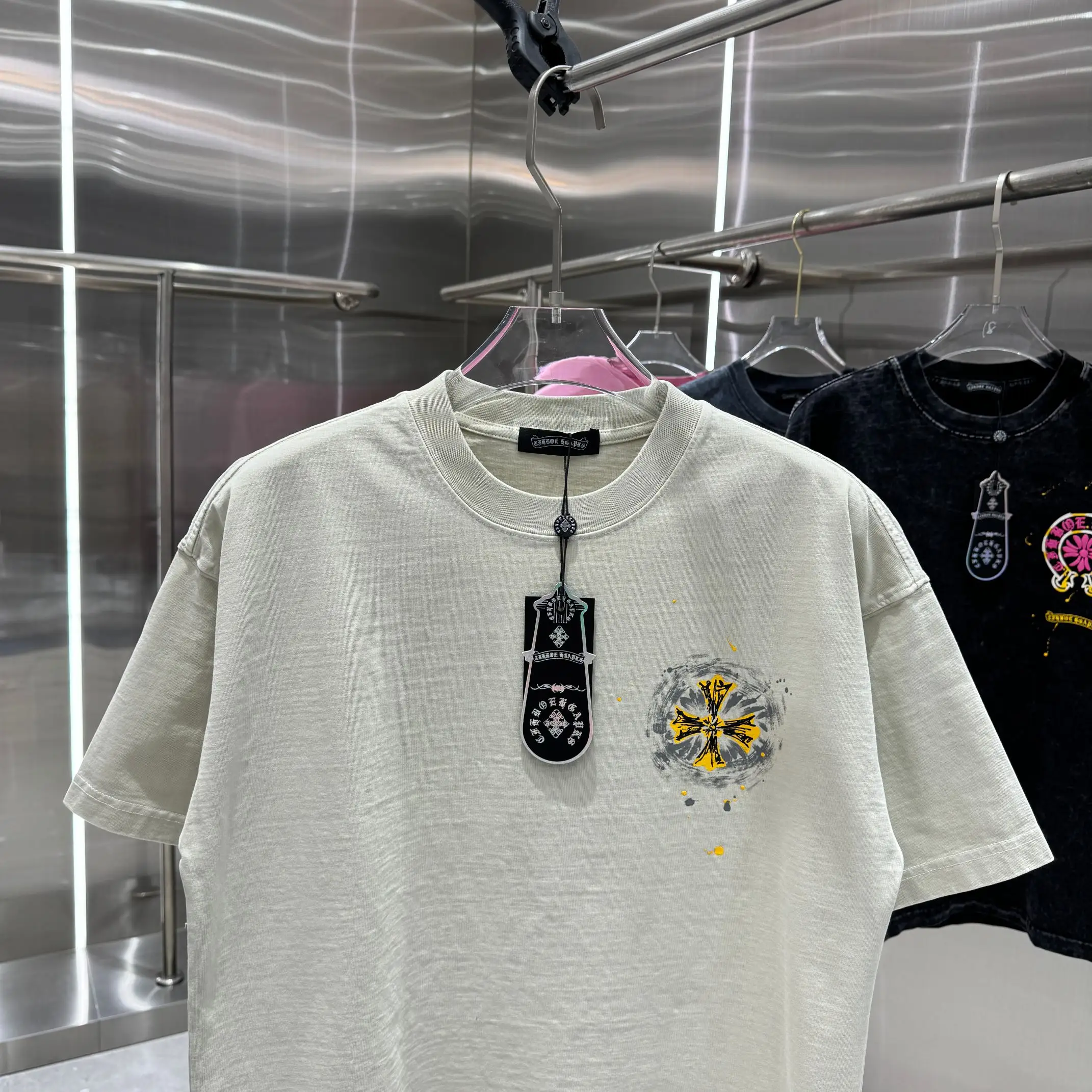 Logo Print Washed Cotton T-Shirt D18014319 — view 6