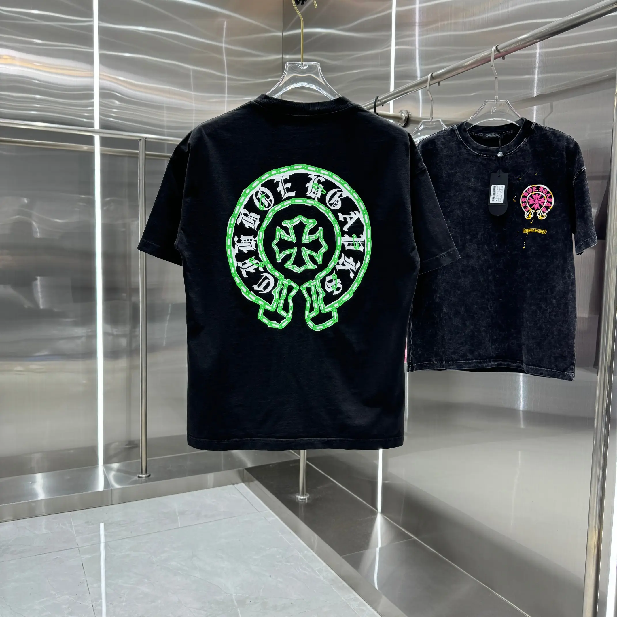 Logo Print Washed Cotton T-Shirt D18014229 — view 2