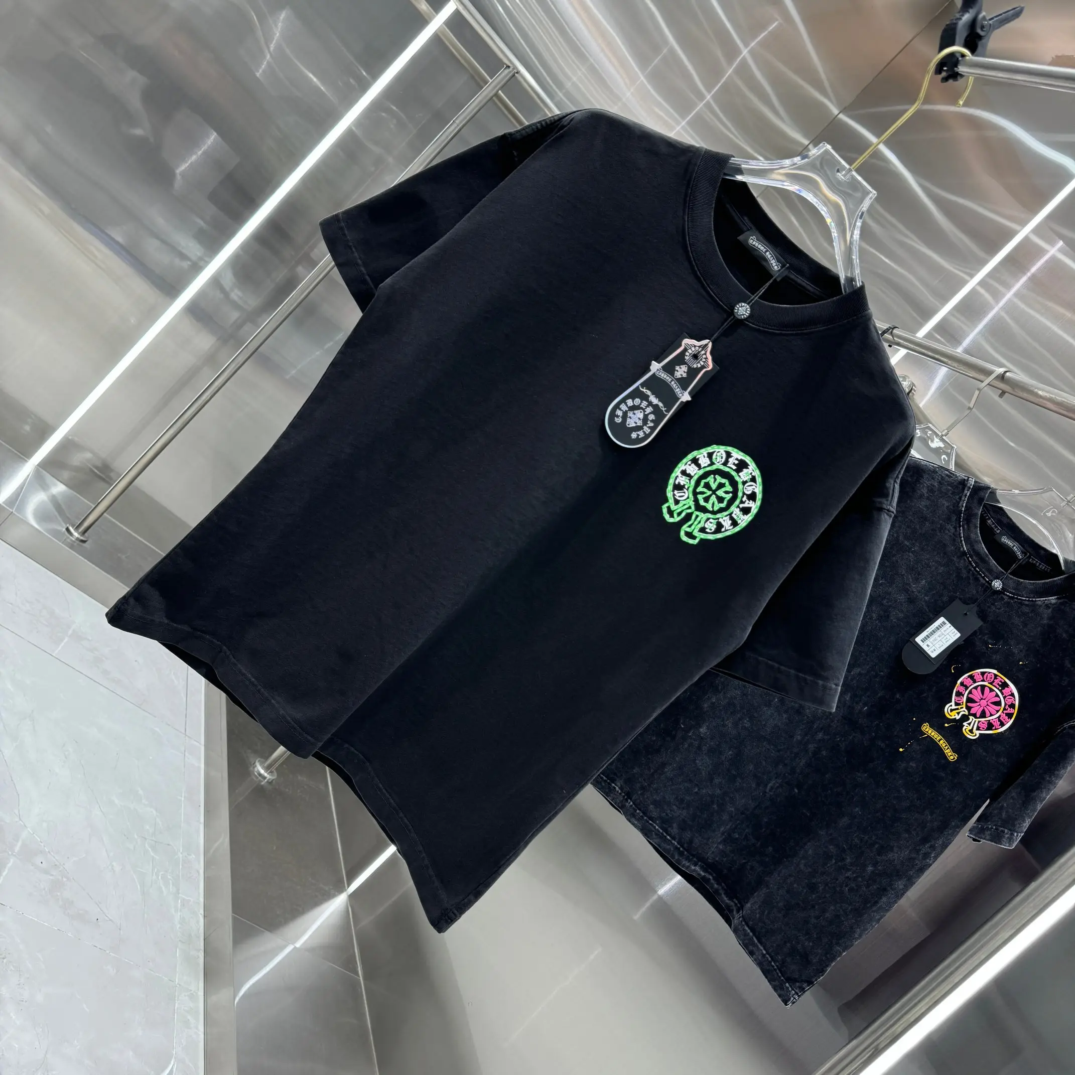 Logo Print Washed Cotton T-Shirt D18014229 — view 3