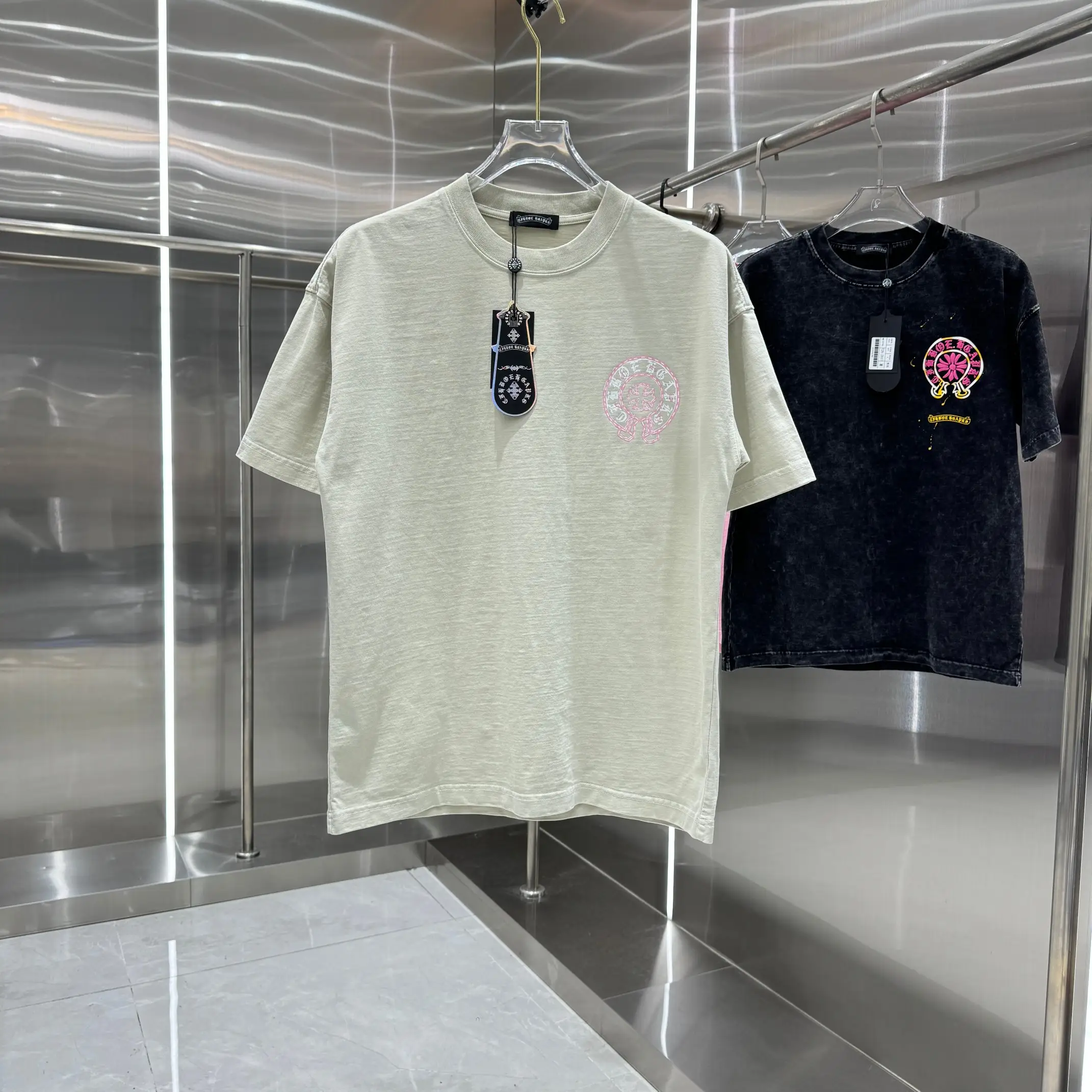 Logo Print Washed Cotton T-Shirt D18014230