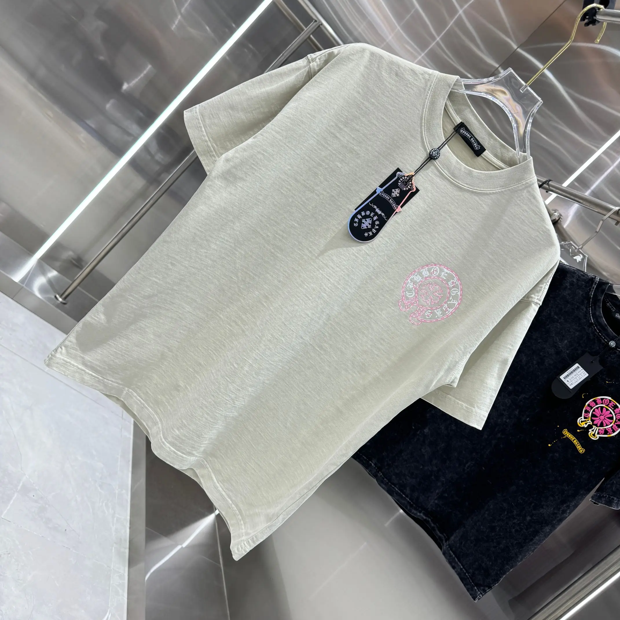 Logo Print Washed Cotton T-Shirt D18014230 — view 3