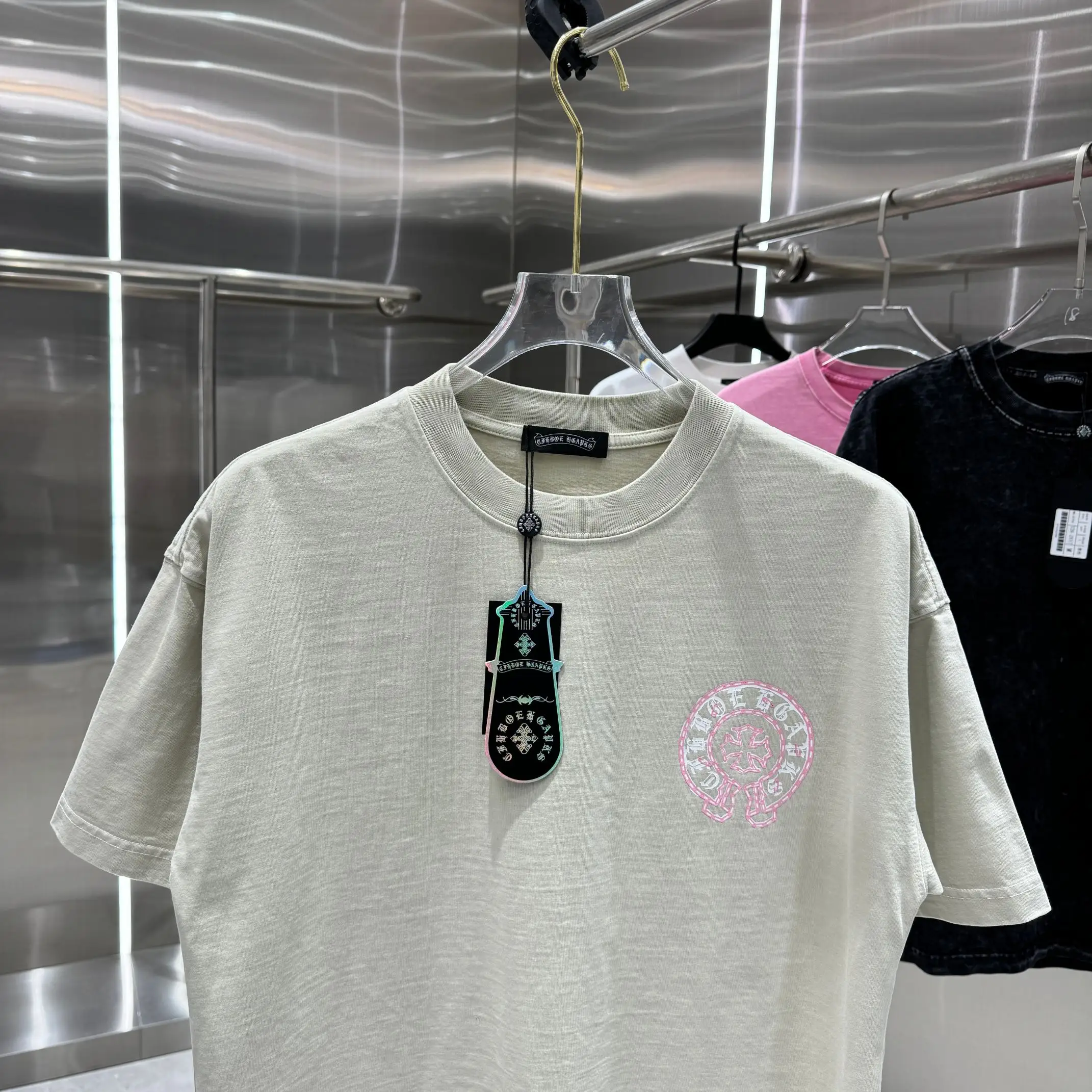 Logo Print Washed Cotton T-Shirt D18014230 — view 6