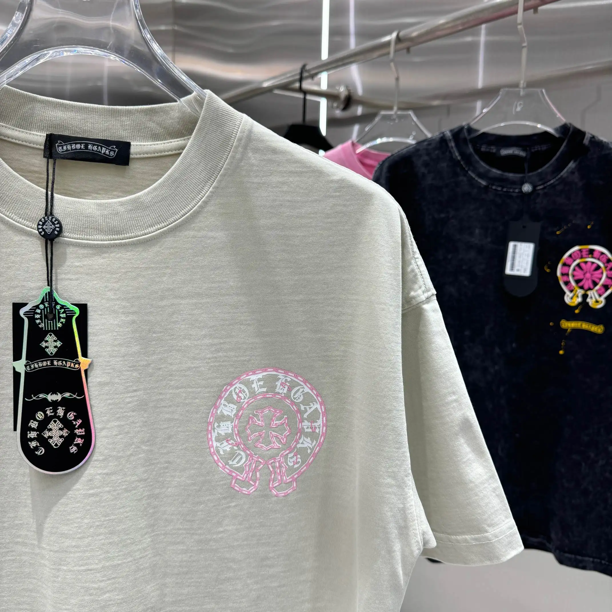 Logo Print Washed Cotton T-Shirt D18014230 — view 7