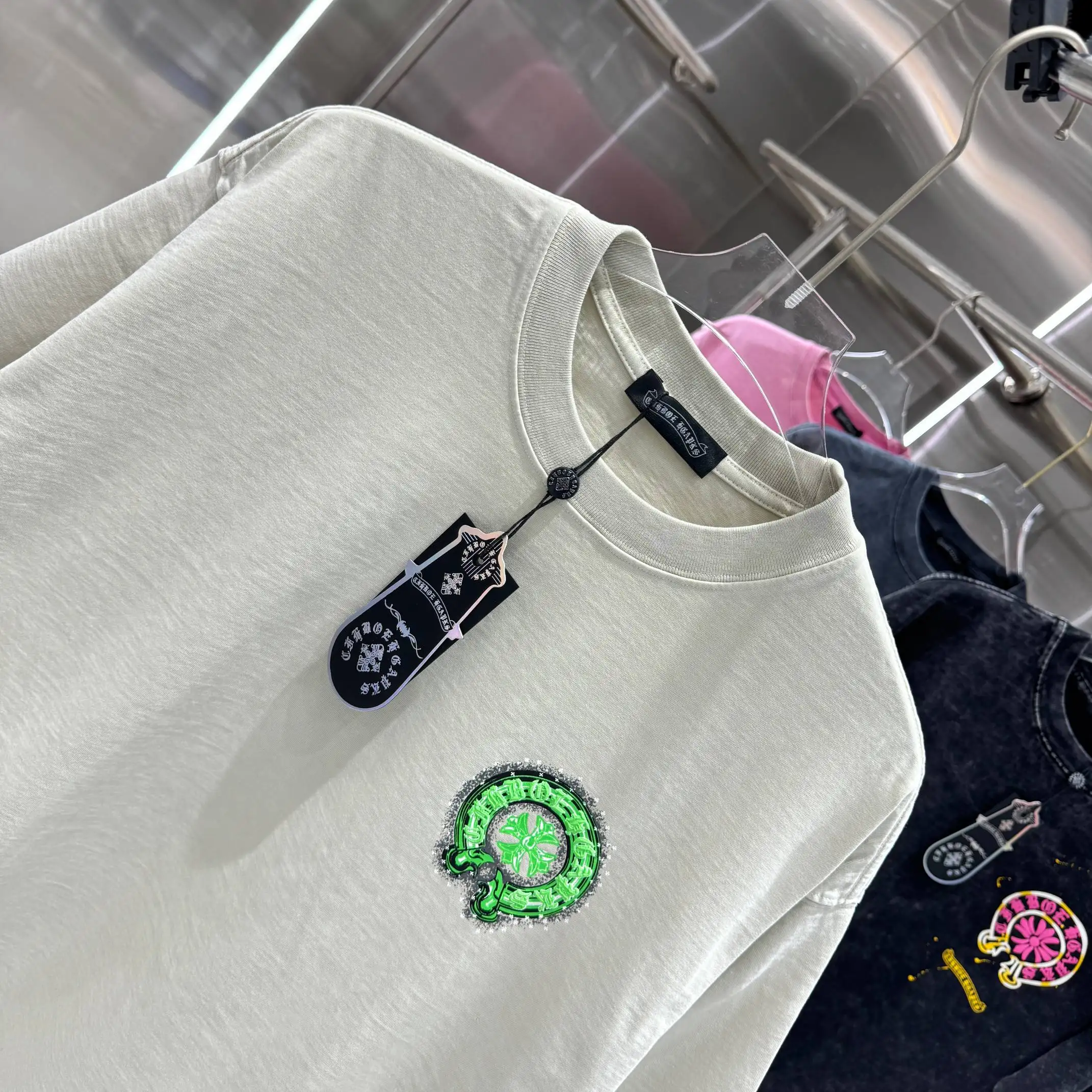 Chrome Hearts Puff Print Acid Wash T-Shirt D18014217 — view 4