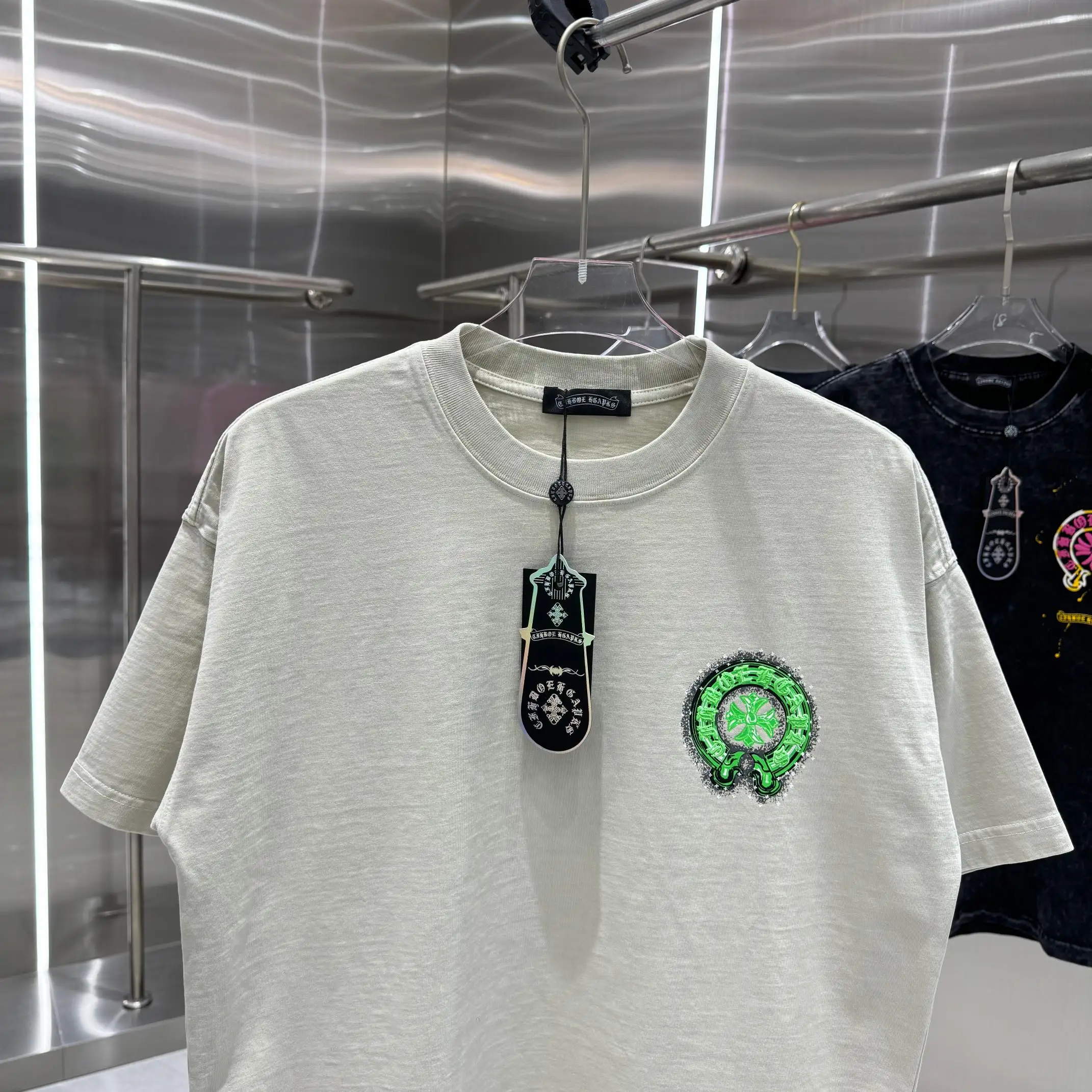 Chrome Hearts Puff Print Acid Wash T-Shirt D18014217 — view 6