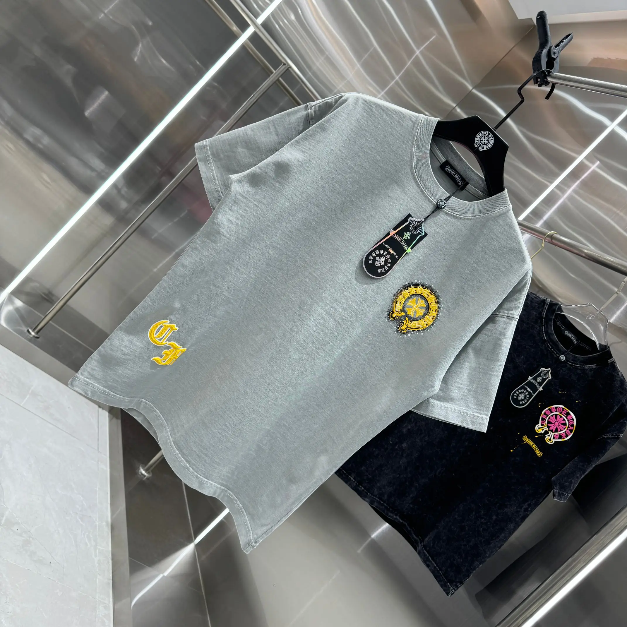 Logo Puff-Print Cotton T-Shirt D18014218 — view 3