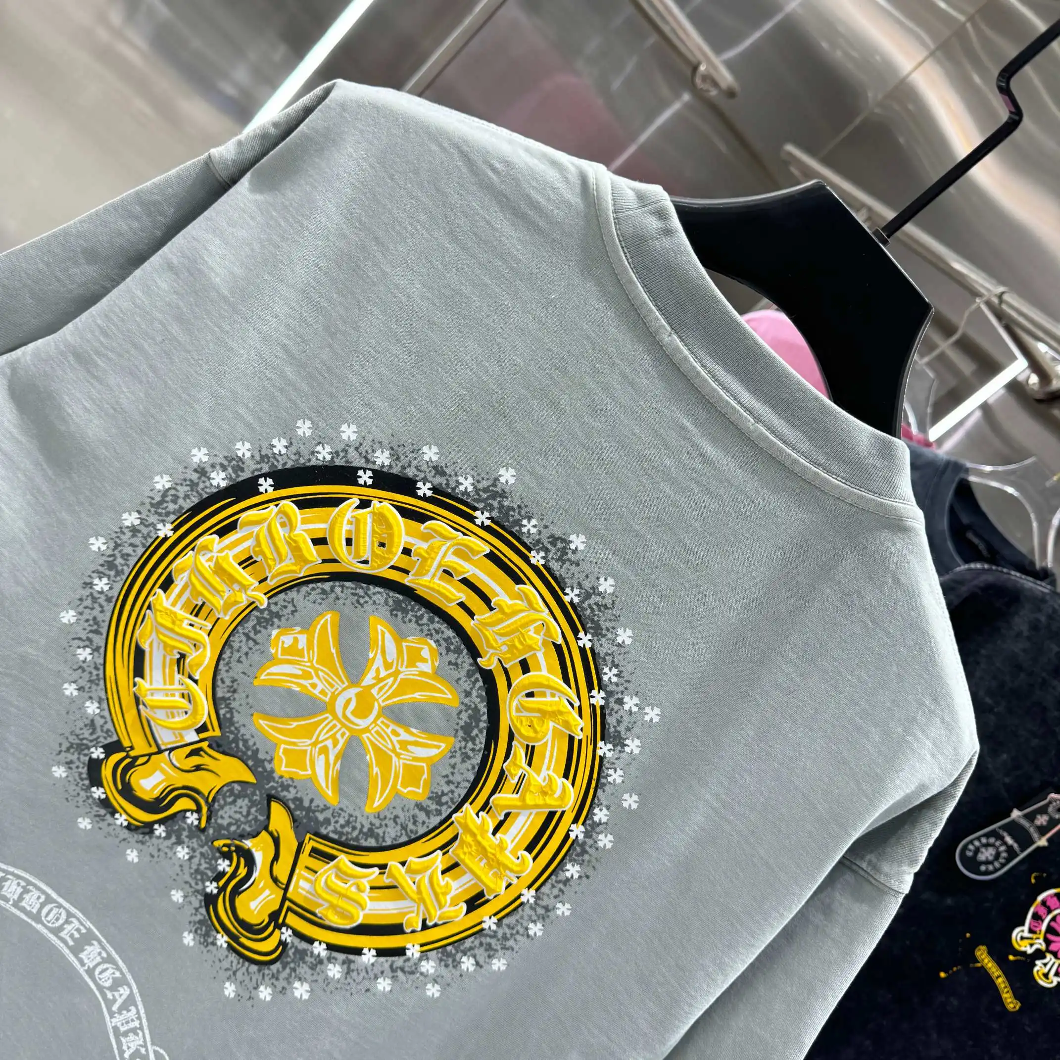 Logo Puff-Print Cotton T-Shirt D18014218 — view 5