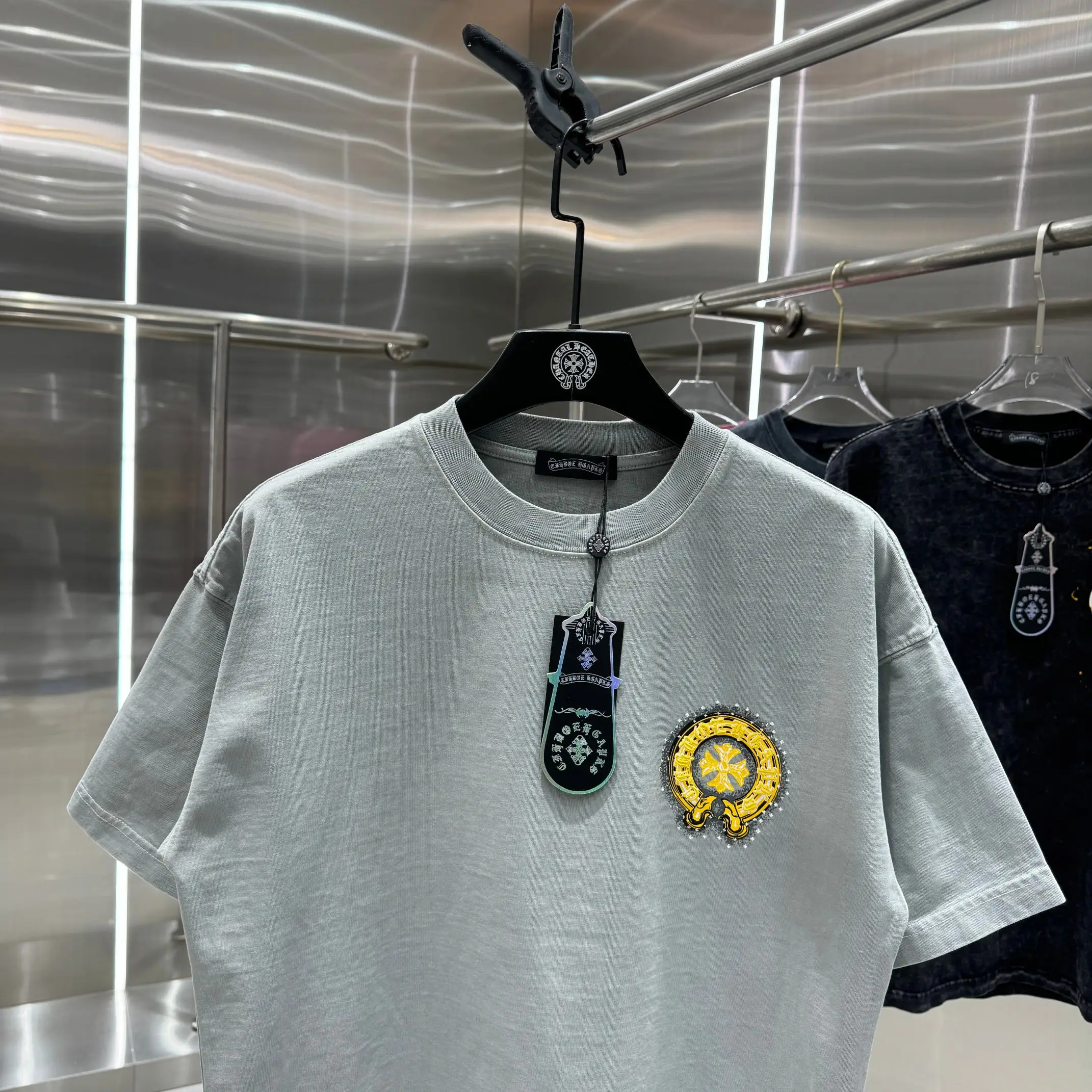 Logo Puff-Print Cotton T-Shirt D18014218 — view 6