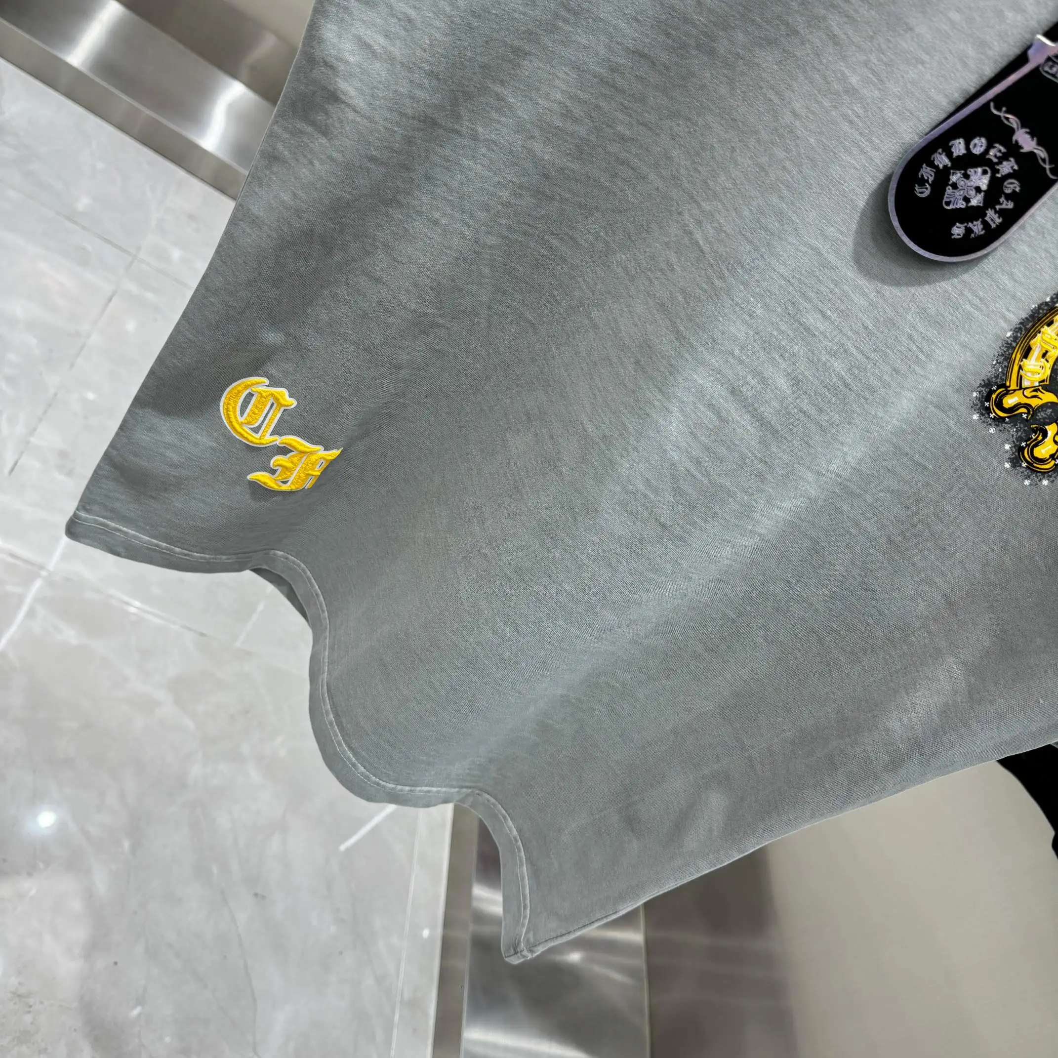 Logo Puff-Print Cotton T-Shirt D18014218 — view 9