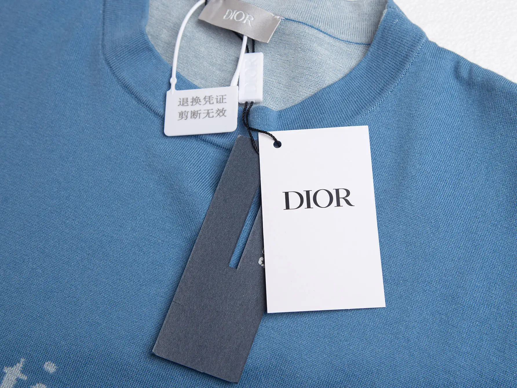Christian Dior Couture Intarsia Wool-Blend T-Shirt D18016386 — view 4