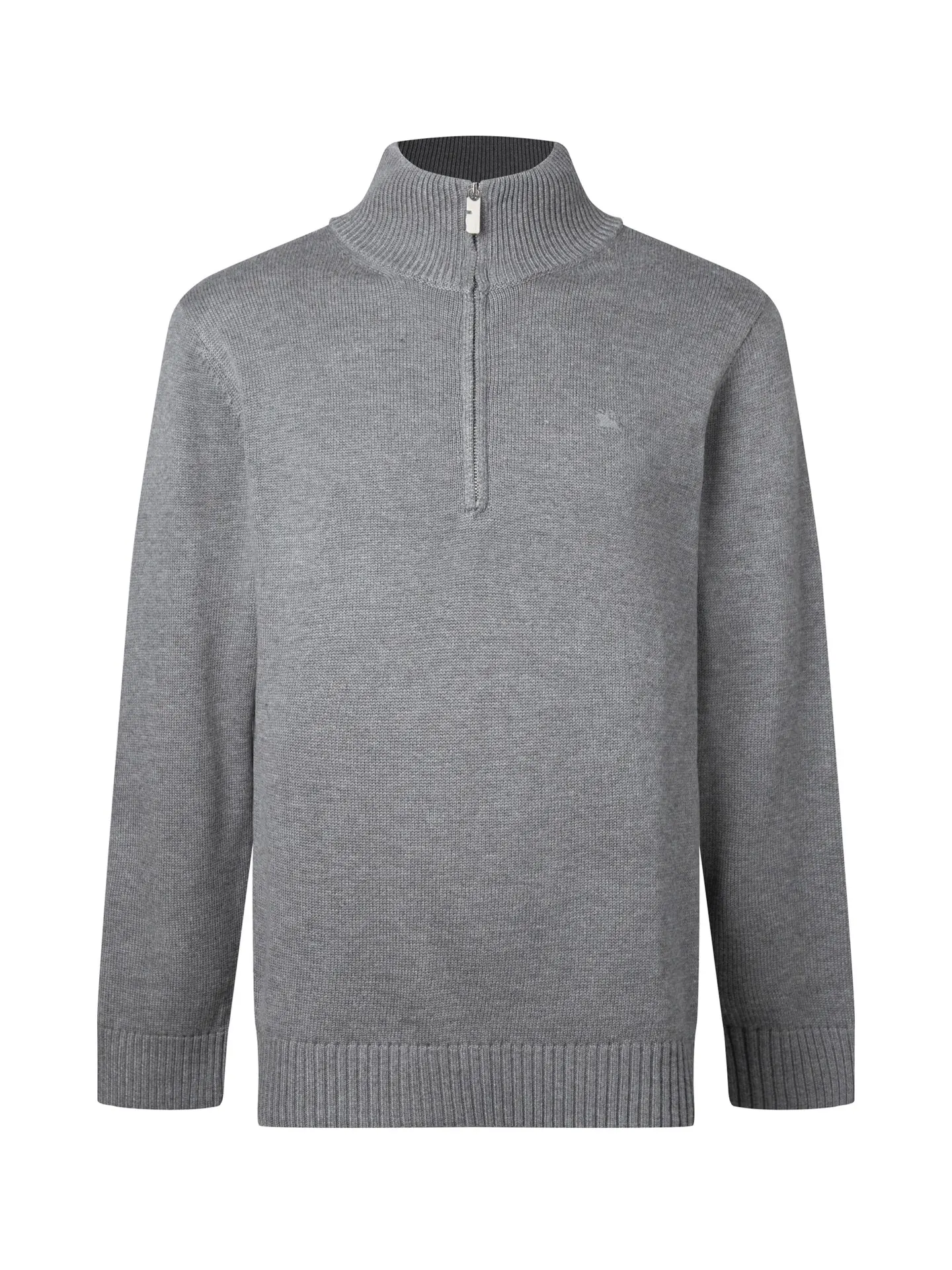 Embroidered Wool-Blend Half-Zip Sweater D18016436