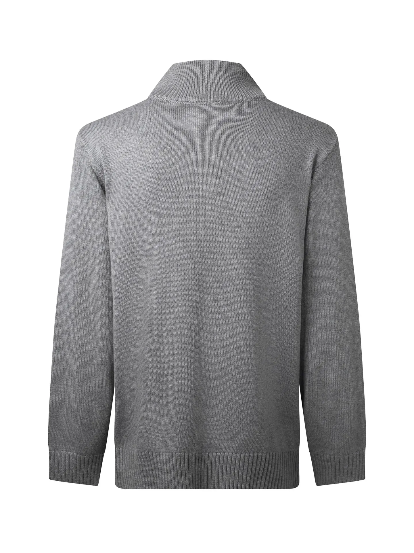 Logo-Plaque Half-Zip Wool Sweater D18016449 — view 2