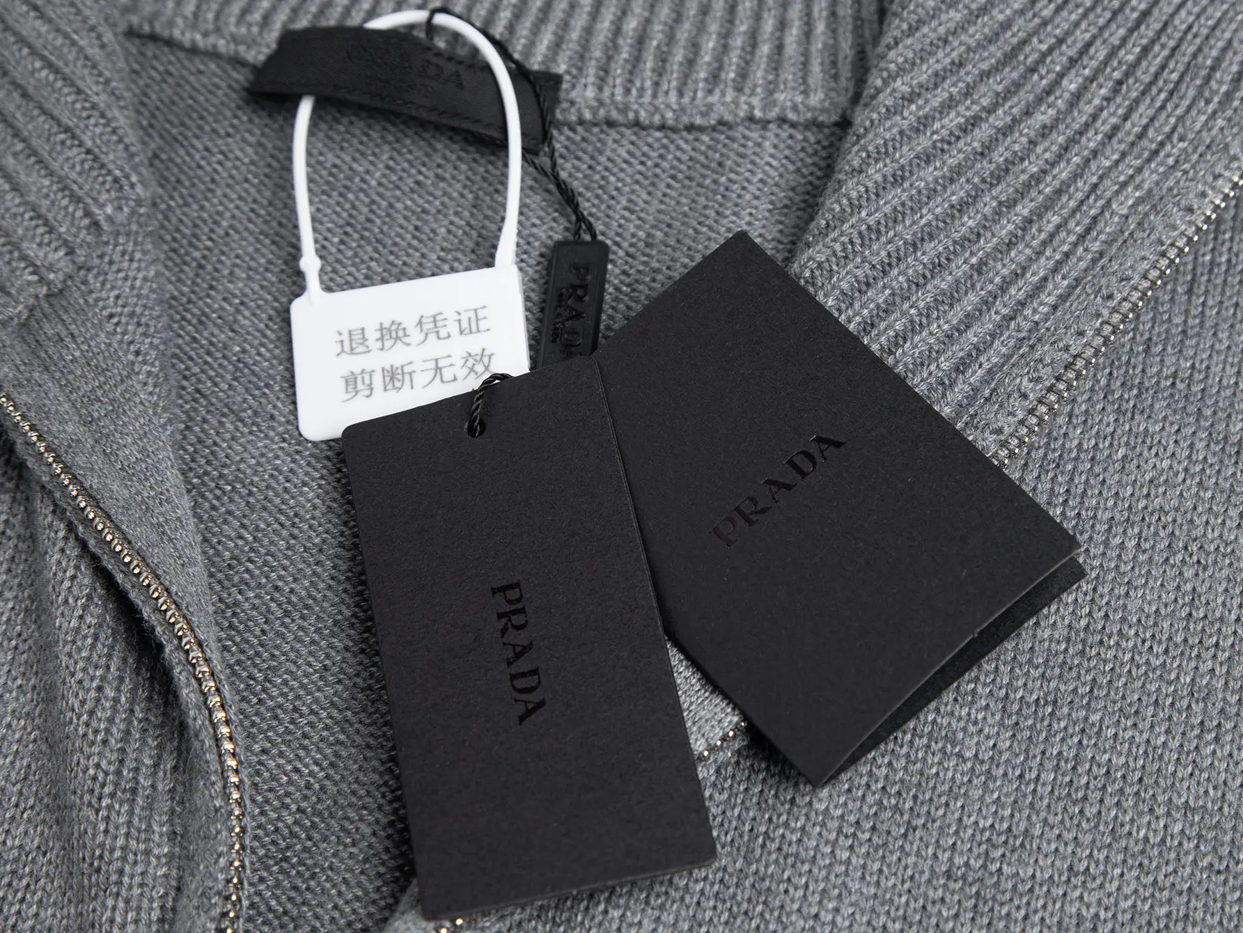 Logo-Plaque Half-Zip Wool Sweater D18016449 — view 8