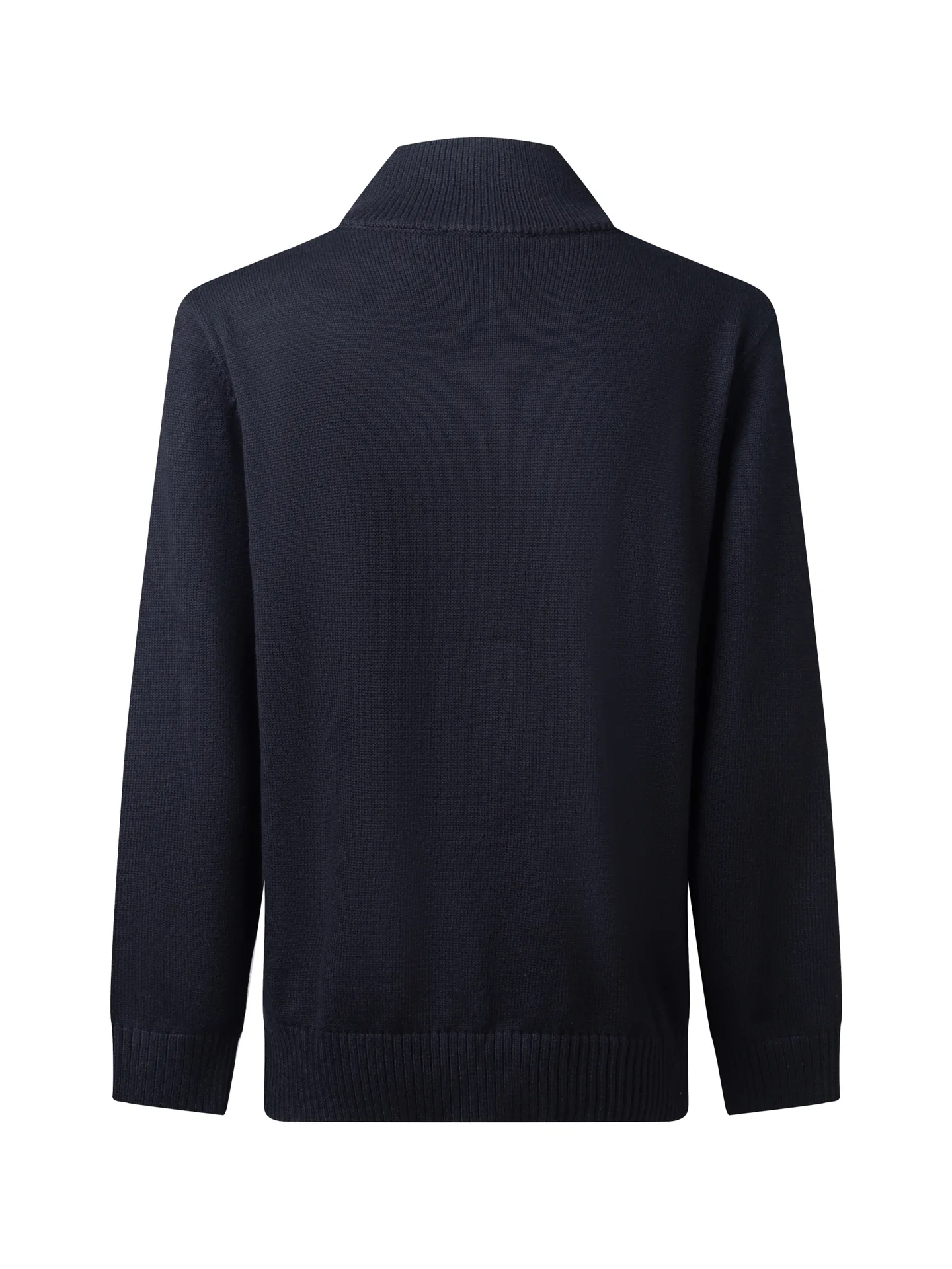 Logo-Plaque Half-Zip Wool-Blend Sweater D18016450 — view 2