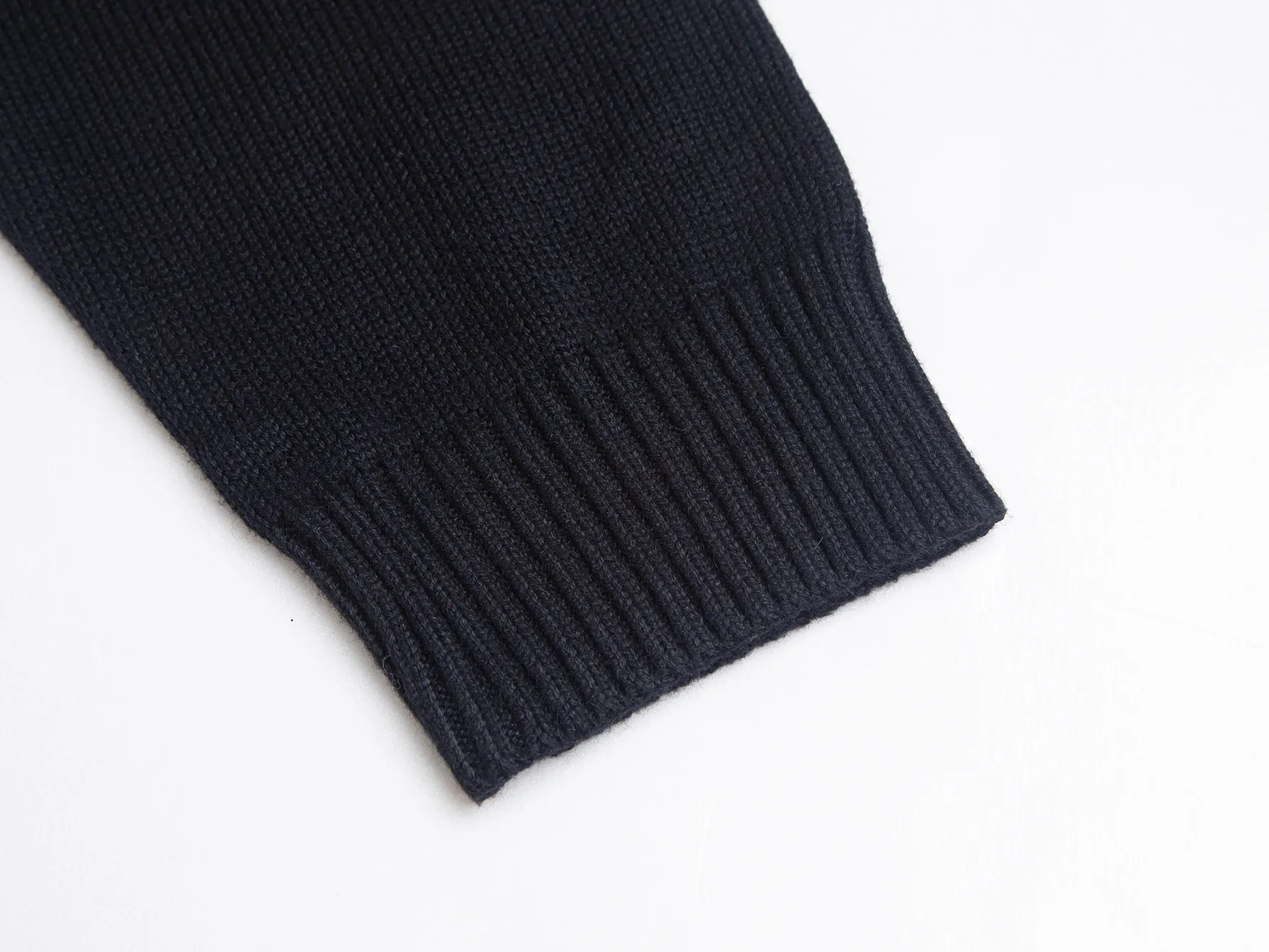 Logo-Plaque Half-Zip Wool-Blend Sweater D18016450 — view 8