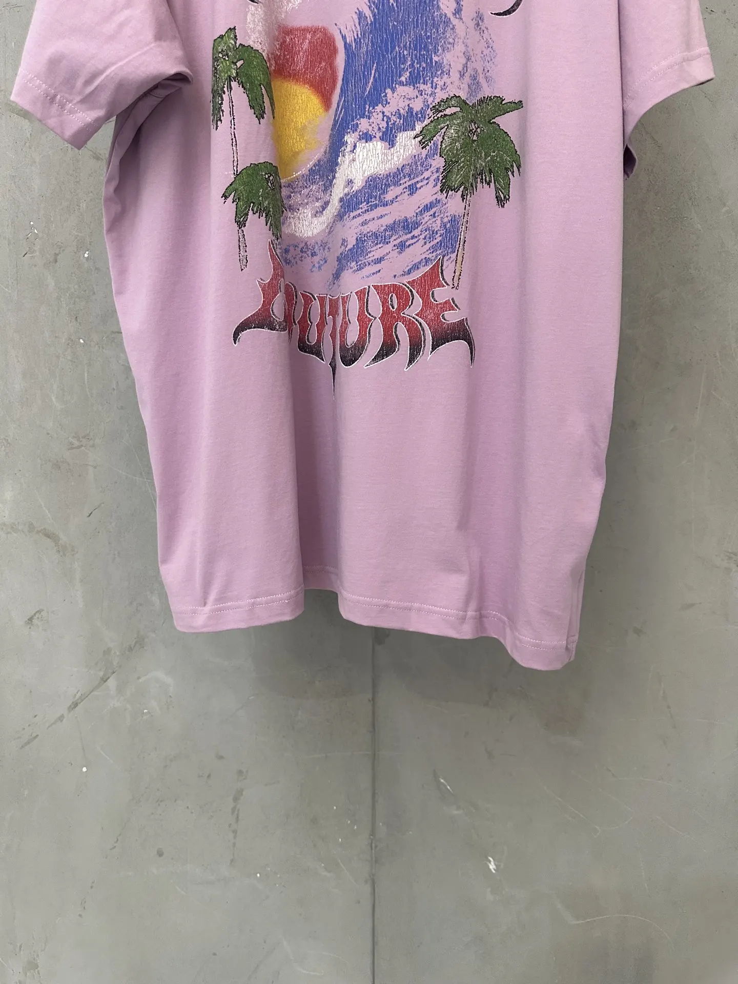 Palm Tree Graphic Oversized T-Shirt D18011748 — view 4