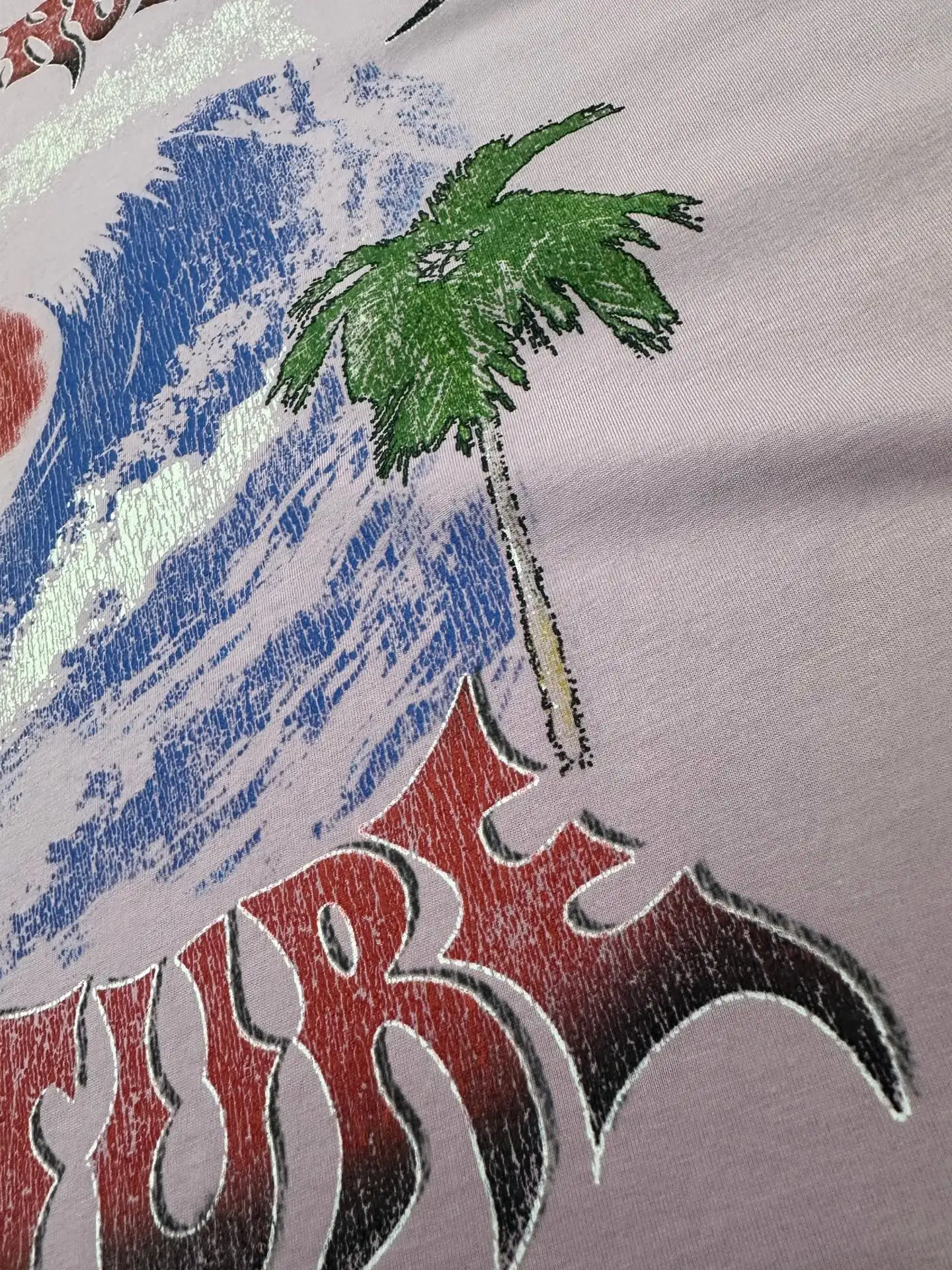 Palm Tree Graphic Oversized T-Shirt D18011748 — view 8