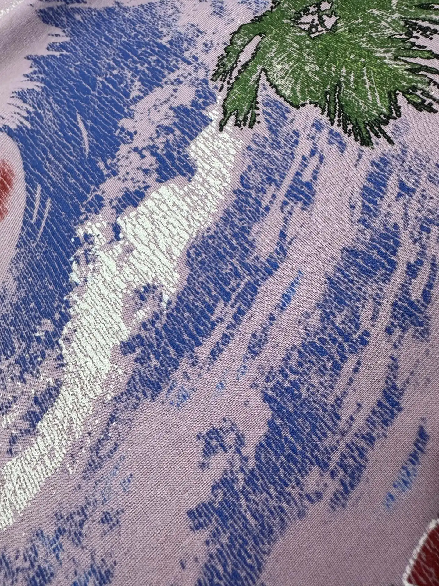 Palm Tree Graphic Oversized T-Shirt D18011748 — view 11